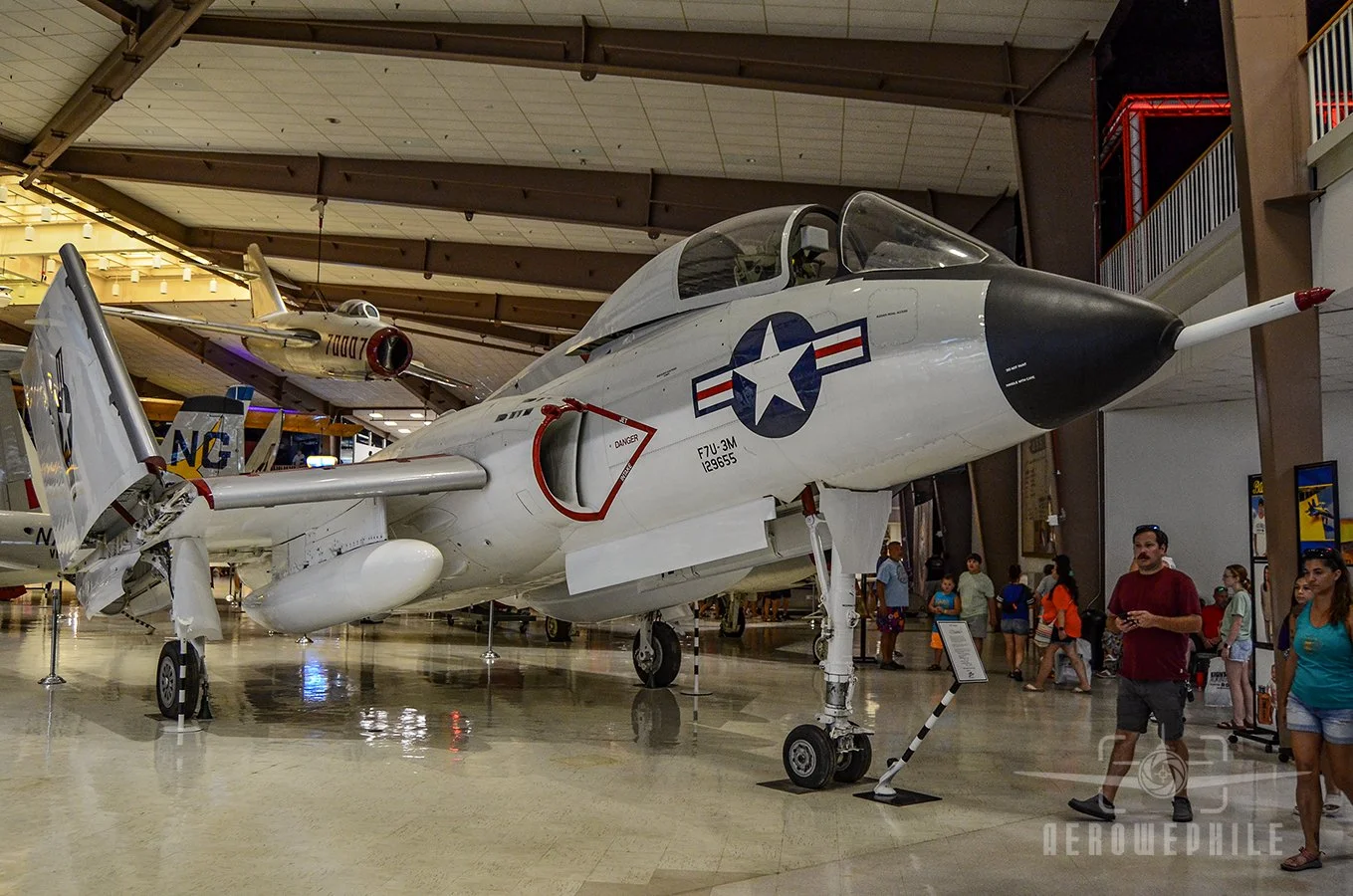 Boasting a unique "tailless" design, the F7U Cutlass incorporated a number of new and advanced features for its time. The F7U was ahead of its time and the capabilities of available power plants, resulting in its nickname the "Gutless Cutlass." Struc