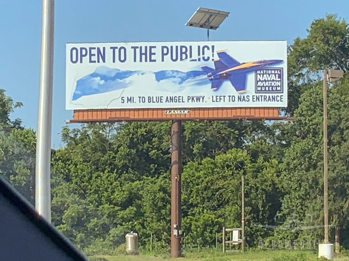 Billboard on the way to NAS Pensacola.