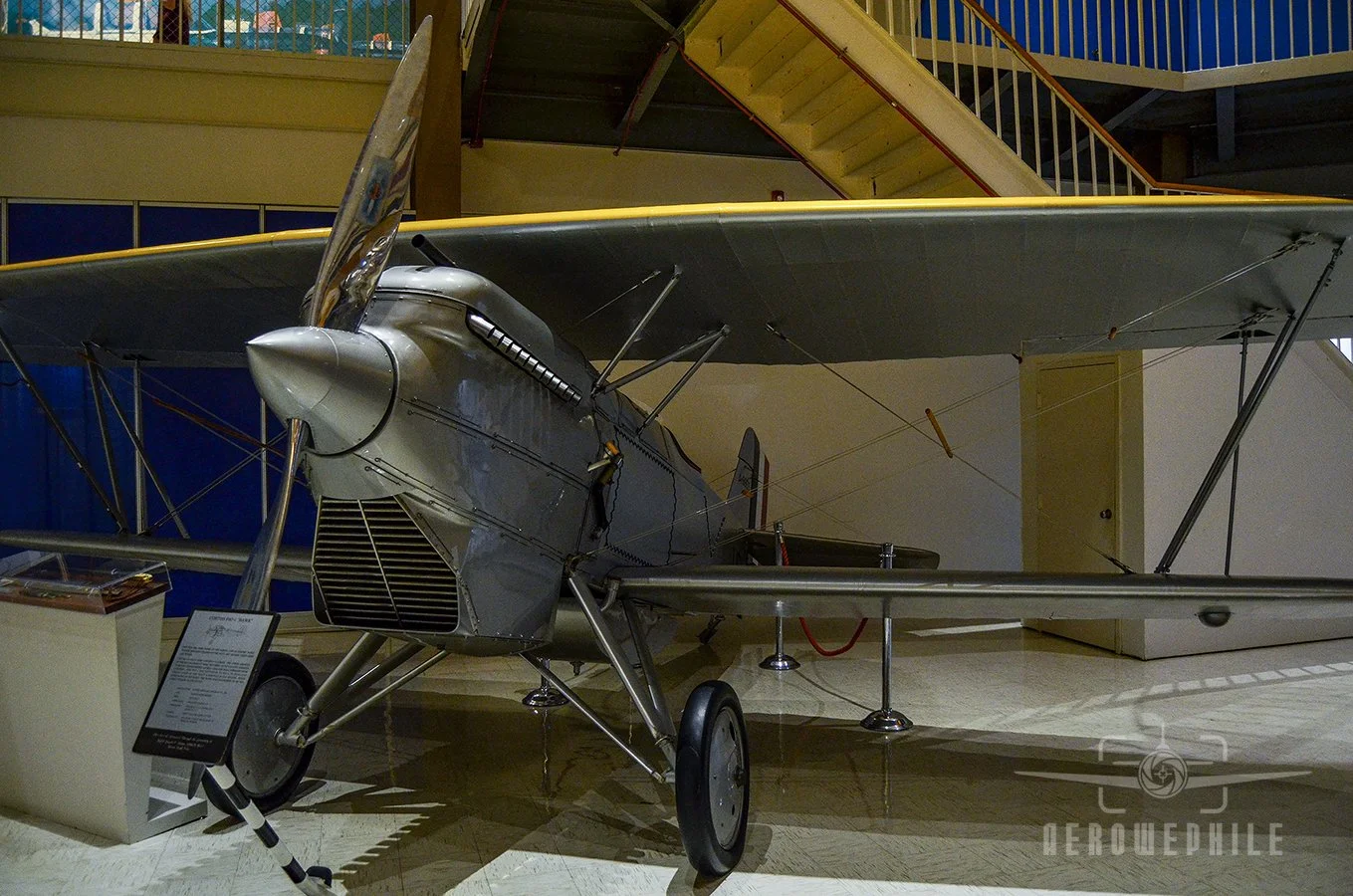 The Museum's example of the F6C-1 Hawk was acquired from Roy Reagan of Chico, California, in 1986. It is restored in the markings of Bureau Number A-6969.