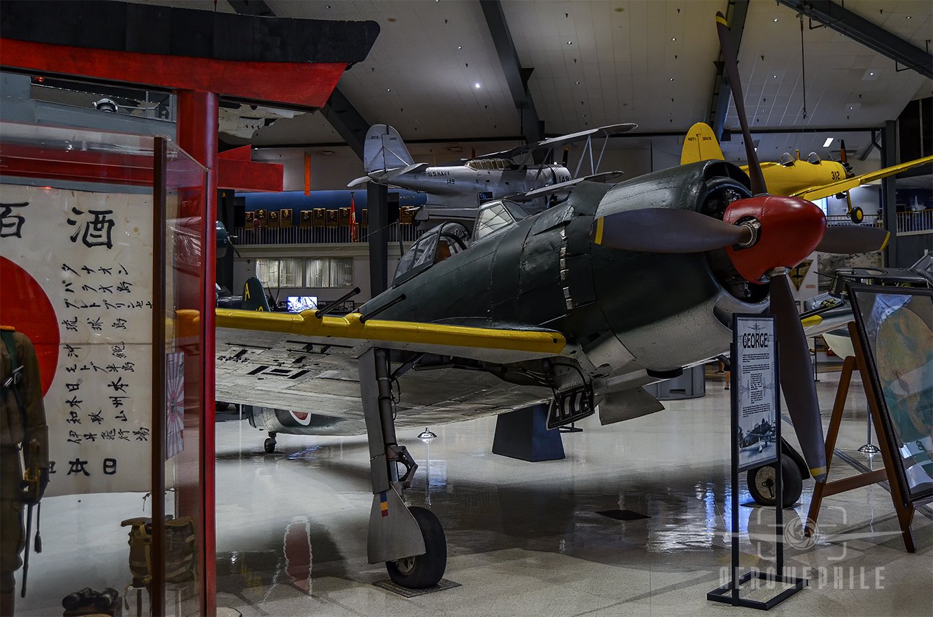 Built at Kawanishi's Naruo plant, the N1K2-Ja Shiden Kai fighter, designated Model X-1, made its first flight on 27 December 1942. It was armed with two fuselage-mounted 7.7mm machine guns and two Type 99 20mm wing cannon.