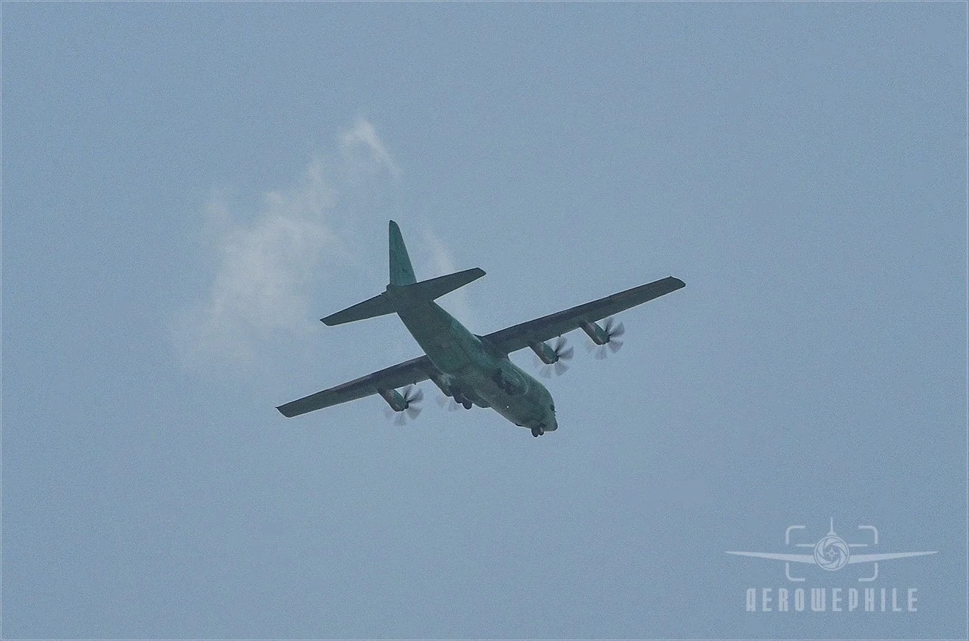 Unmarked and unpainted Lockheed C-130 Hercules.