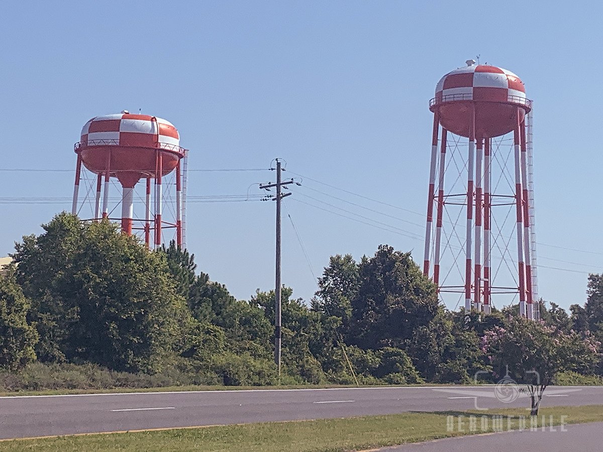 Water towers on NAS Pensacola base.