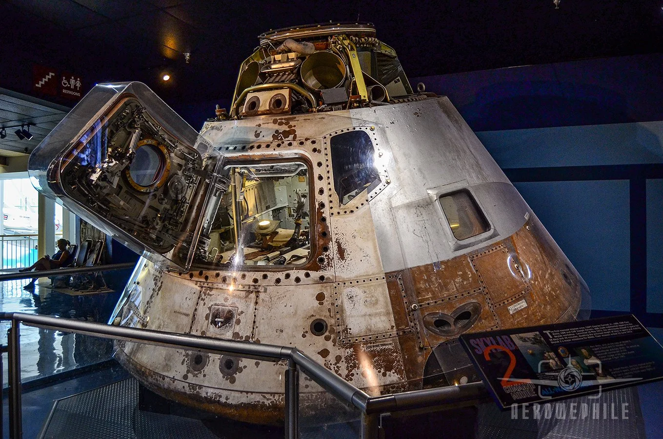 Skylab Command Module - Skylab II set record for the longest duration manned space flight, greatest distance traveled and greatest mass docked in space.