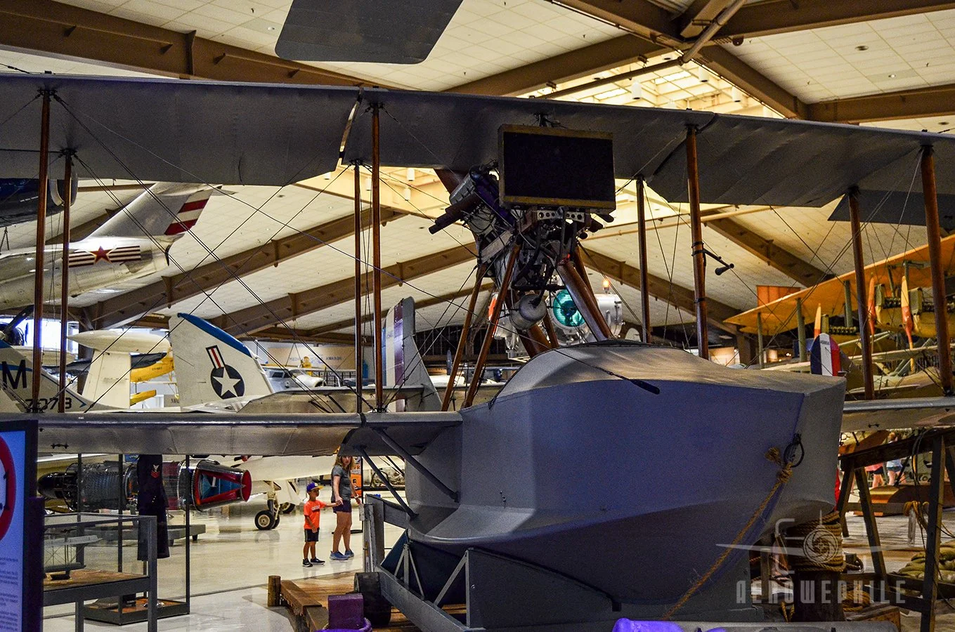 A modified version of Glenn Curtiss' widely used F-Boat, the MF-Boat was built as a trainer and support aircraft. Serving throughout World War I, F and MF-Boats prepared Naval Aviators for their primary mission of anti-submarine warfare over the Atla