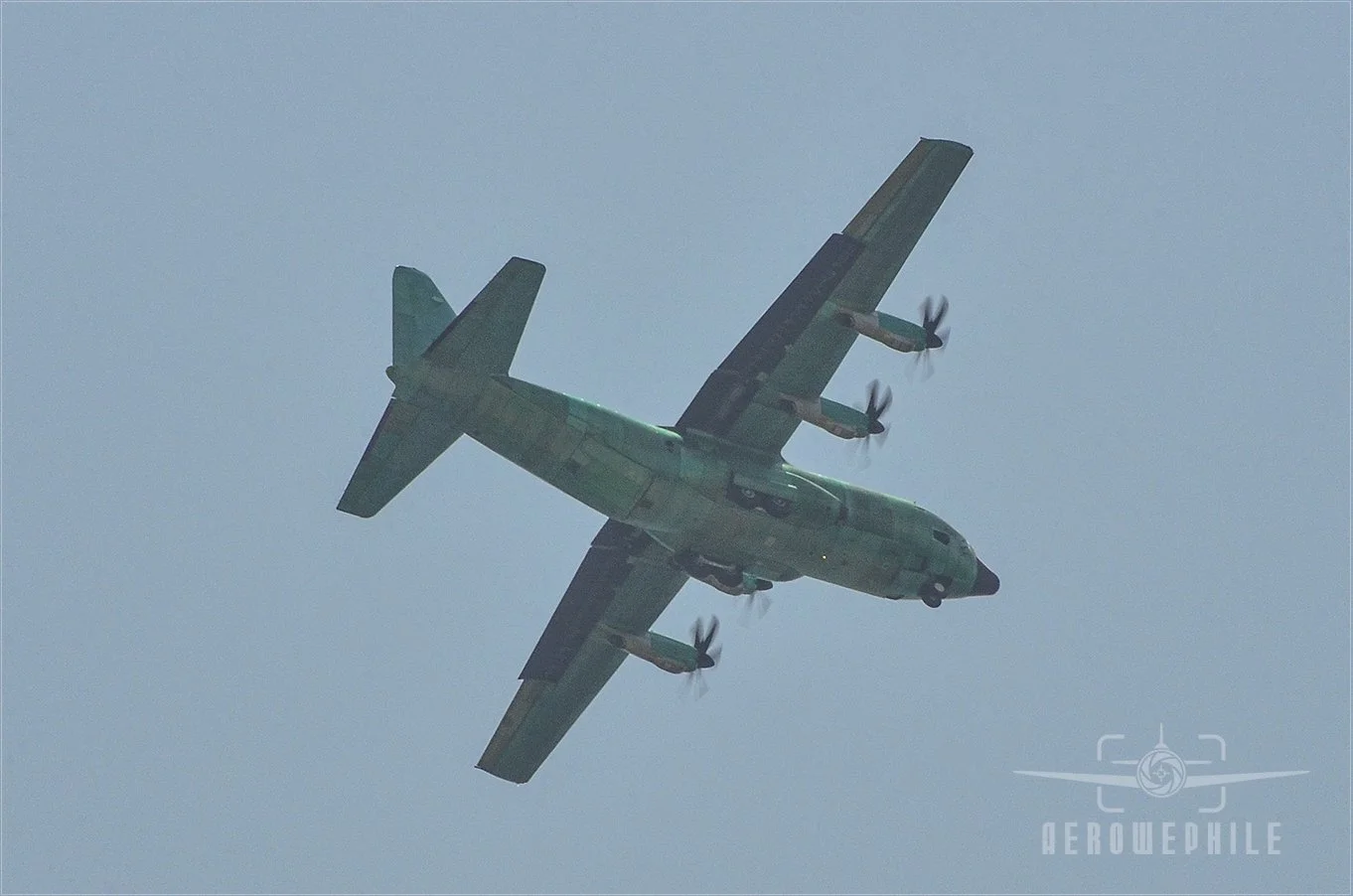 Unmarked and unpainted Lockheed C-130 Hercules.