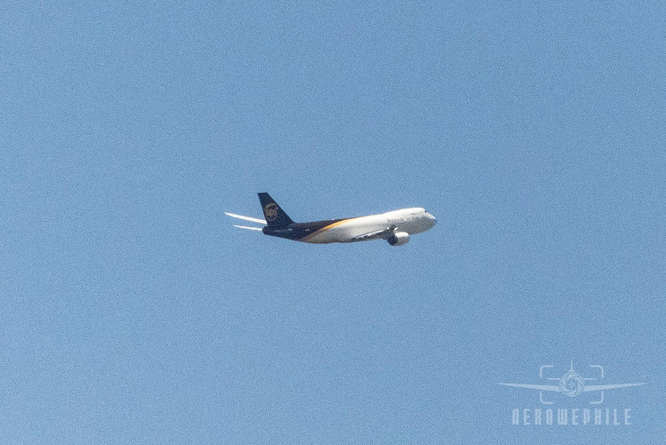 UPS Boeing 747-8F (N611UP) climbing out of Louisville heading to Cologne (CGN).