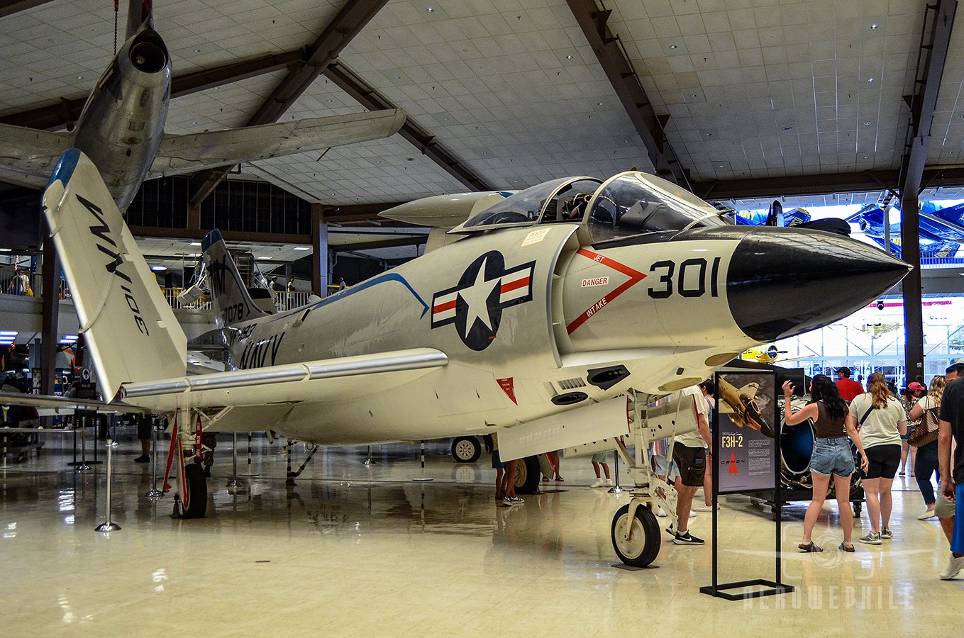 Accepted by the Navy on 24 May 1957, the Museum's F3H-2M (Bureau Number 137078) spent just over two years in operational service and for many years was displayed at Naval Air Station (NAS) Cecil Field, Florida. It returned to Pensacola in 1999 upon t