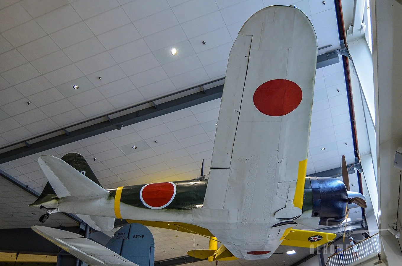 The Zero fighter made its combat debut in the skies over China in July 1940.  While only 328 A6Ms were in operation at the beginning of World War II, some 11,283 examples were ultimately produced by war's end, equipping both carrier-based and land-ba