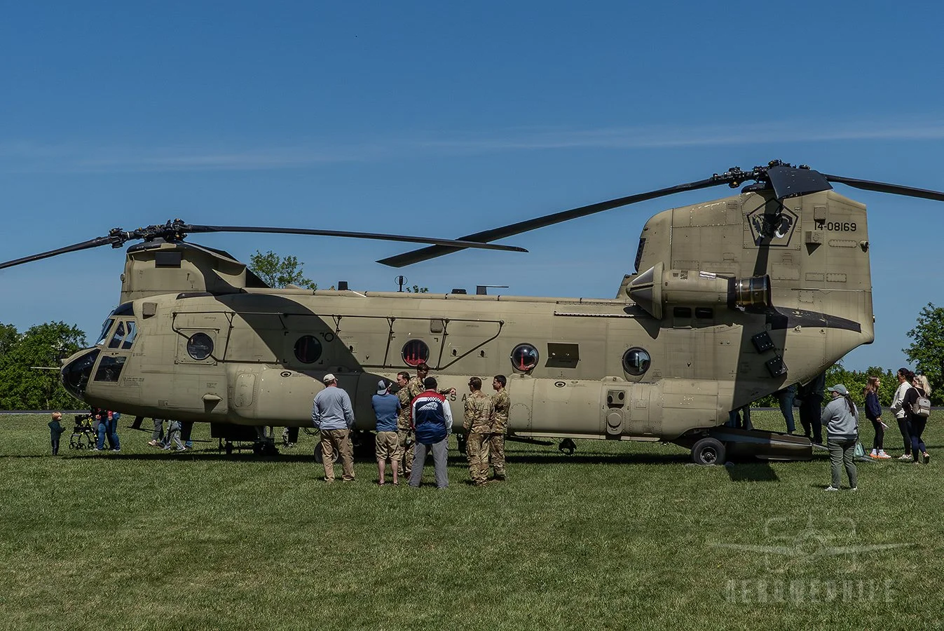 Another popular attraction was the U.S. Army Boeing CH-47F Chinook Helicopter. Wings & Wheels - Greeneville Municipal Airport (GCY) 
02May26