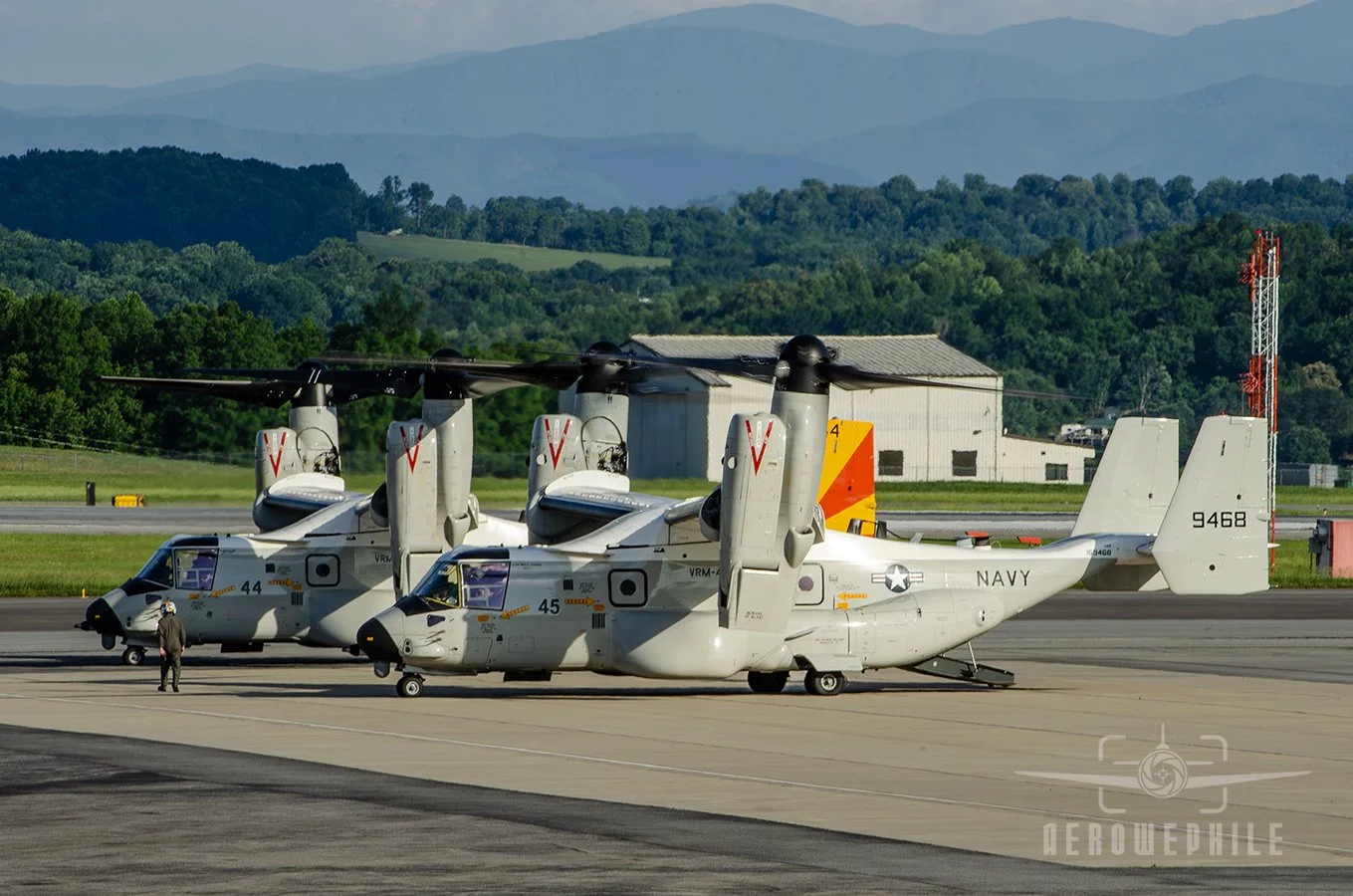 The rescue CMV-22B Osprey has arrived. It pulled up next to its stablemate, and instead of shutting down, it sat there in a steady idle.
28May26