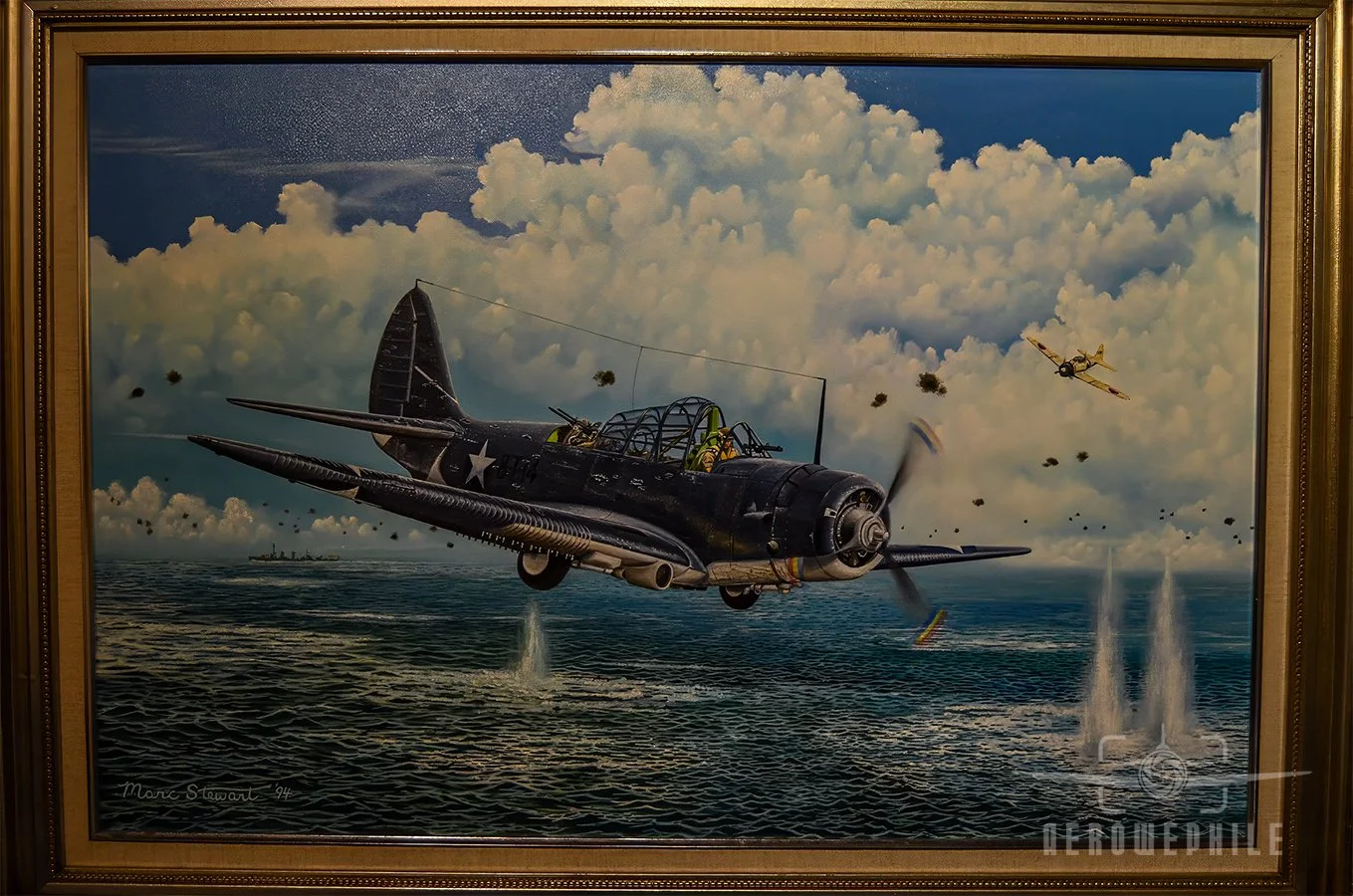 Naval Aviation Art Gallery - Douglas TBD Devastator - Artist: Marc Stewart - 1994