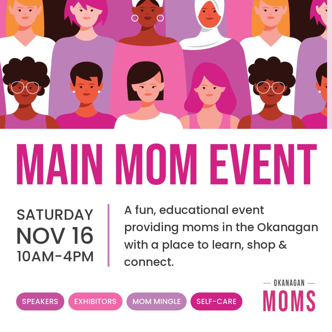 Calling all badass mamas! 👑 Join me this Saturday at The @okanaganmoms Main Mom Event, where you can sip, shop, and bond with other moms who totally get it. 

I&rsquo;ll be hanging out at the Mom Mingle area with tea samples (because, obviously, tea