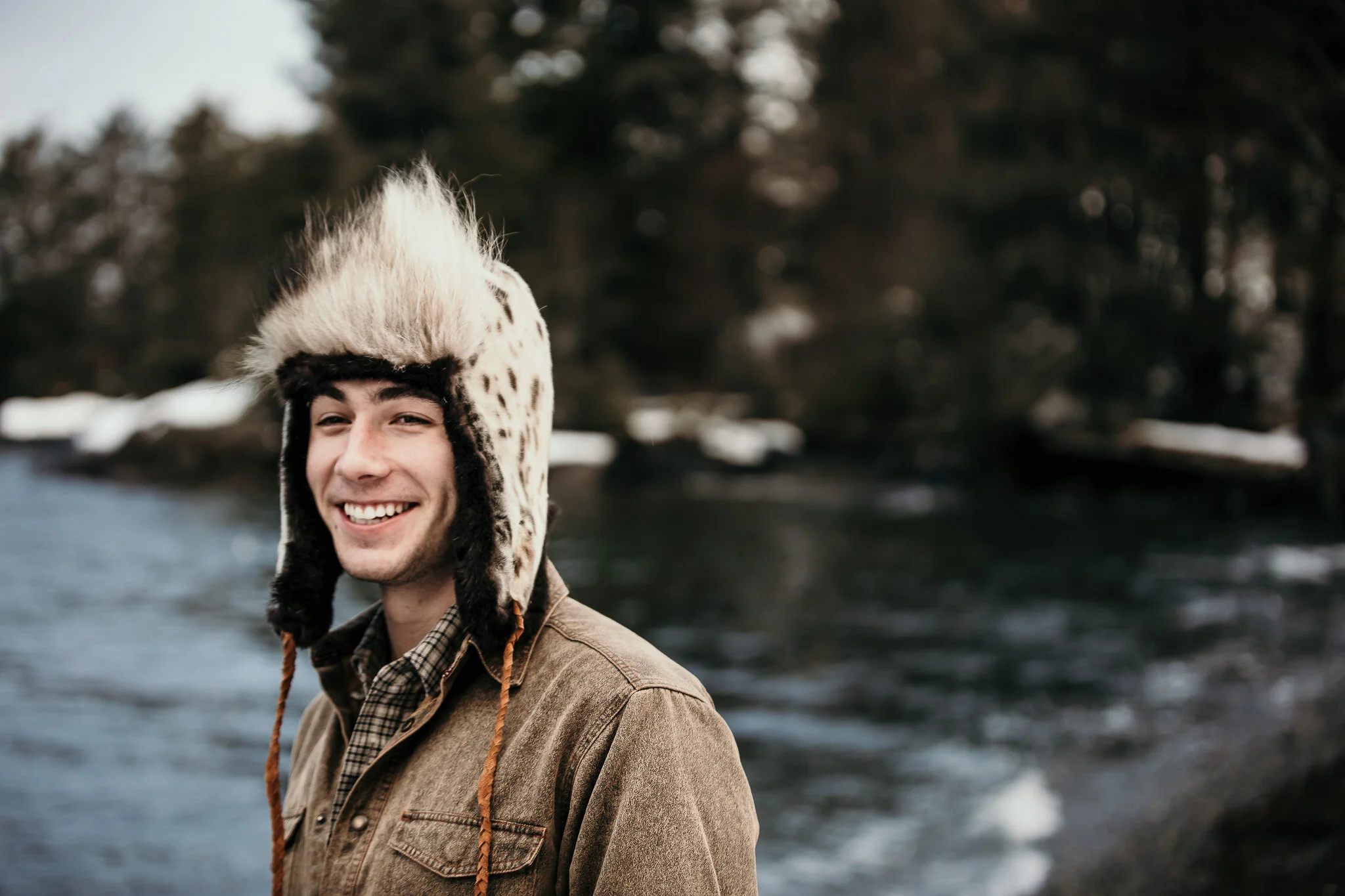 Sea Otter Fur Trapper Hat with Seal Skin — Sea Fur Sewing