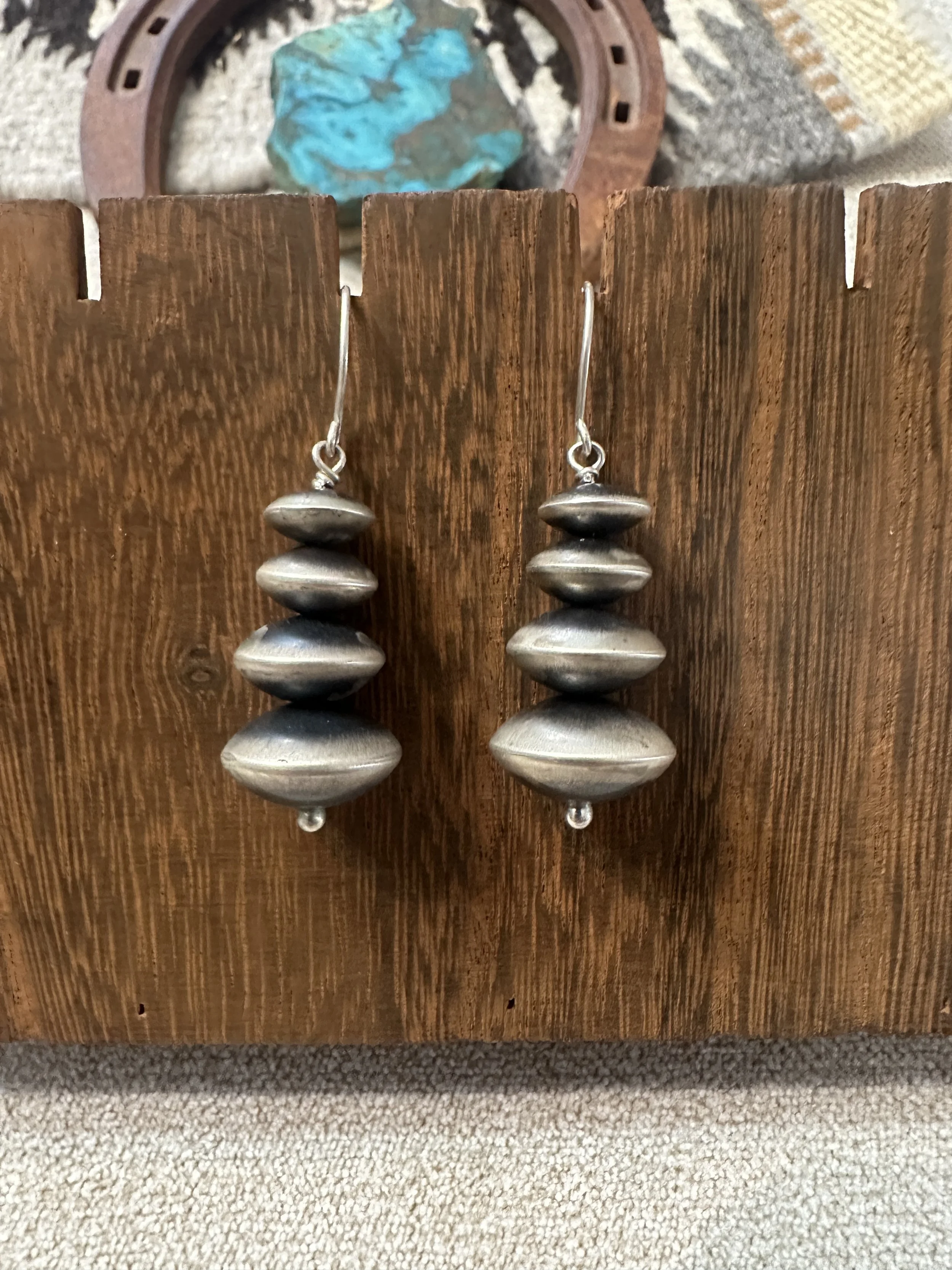 Navajo Pearls Dangle Earrings