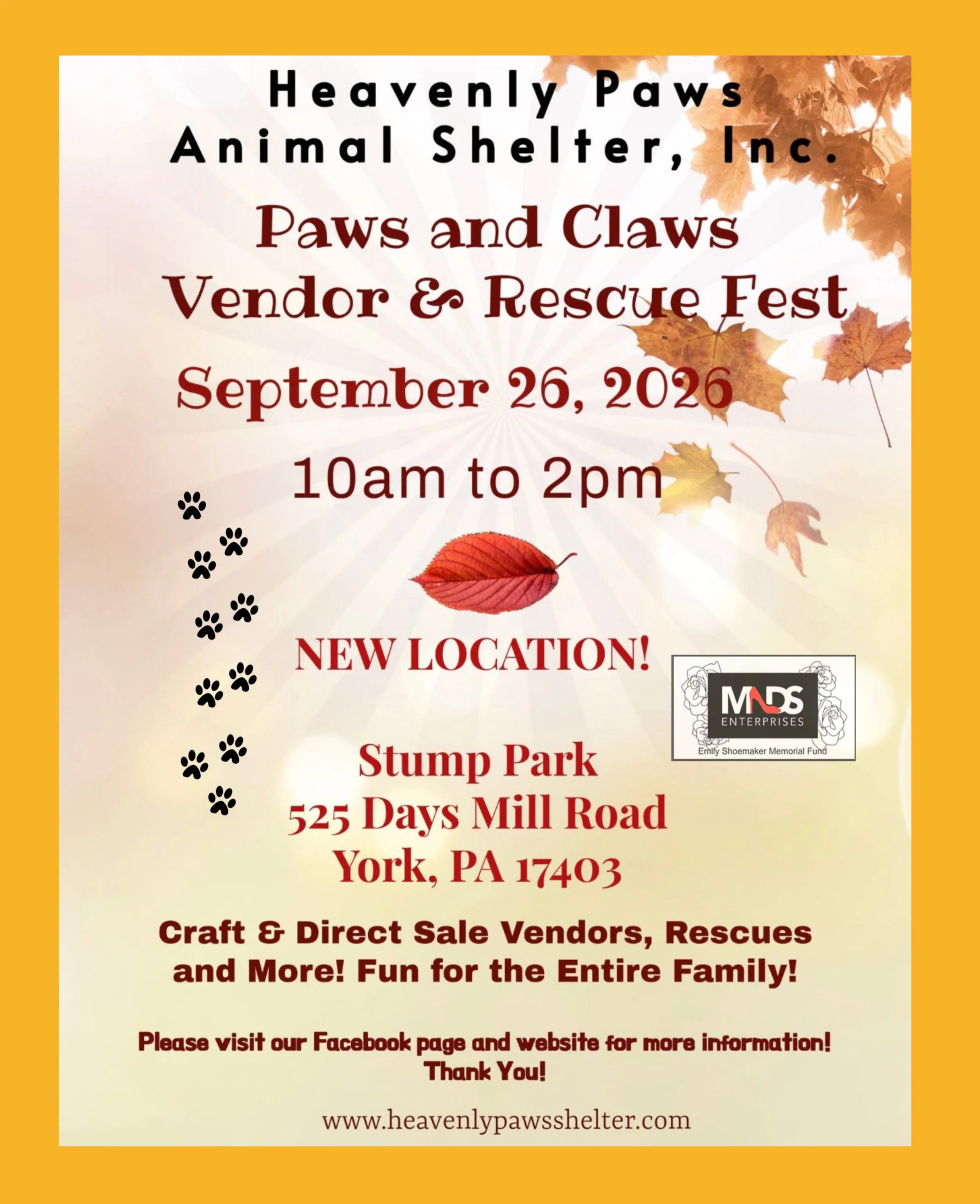 Paws and Claws Vendor & Recue Fest