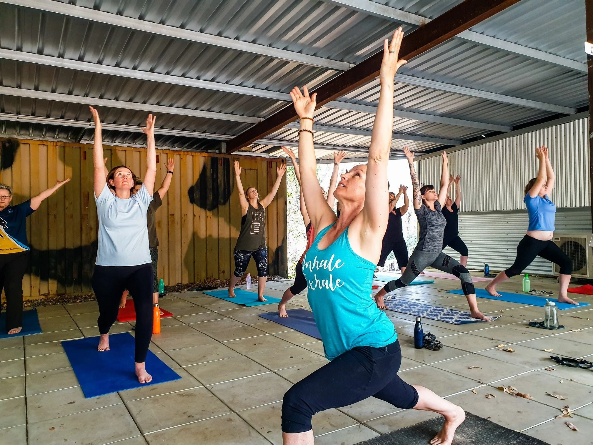 She Seeks Adventure Yoga session
