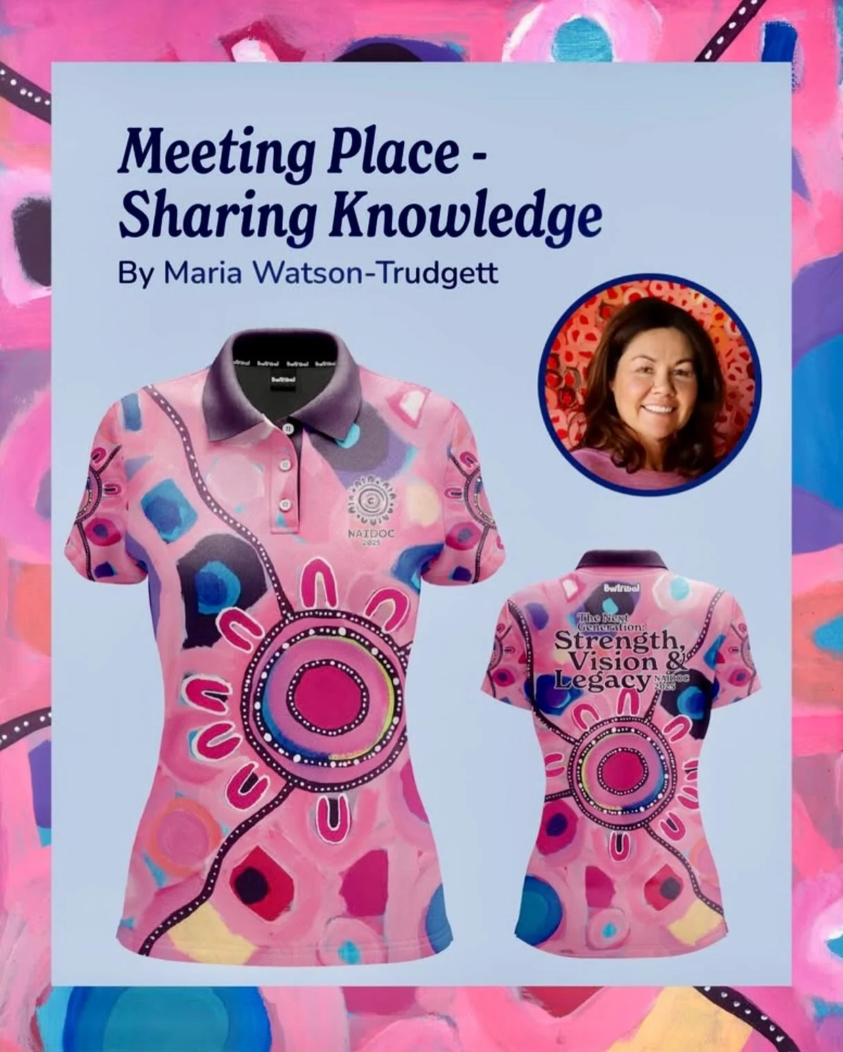 NAIDOC 2025.  Artwork created for @bwtribal.  Celebrating NAIDOC.  #naidoc #naidoc #culture #resiliance #artwork #collaboration #myculture #activeware #wareart #aboriginalart