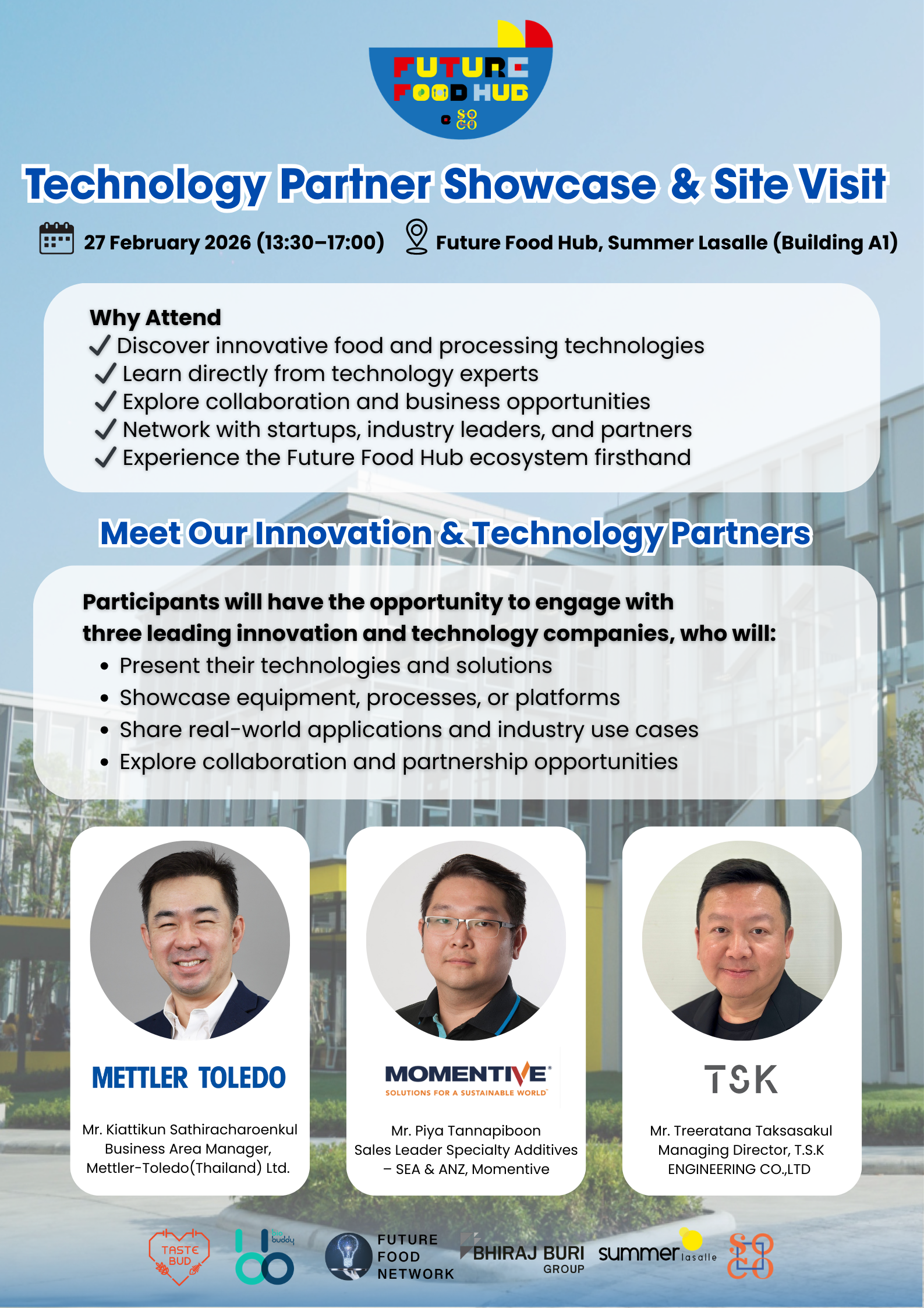 Technology Partner Showcase & Site Visit