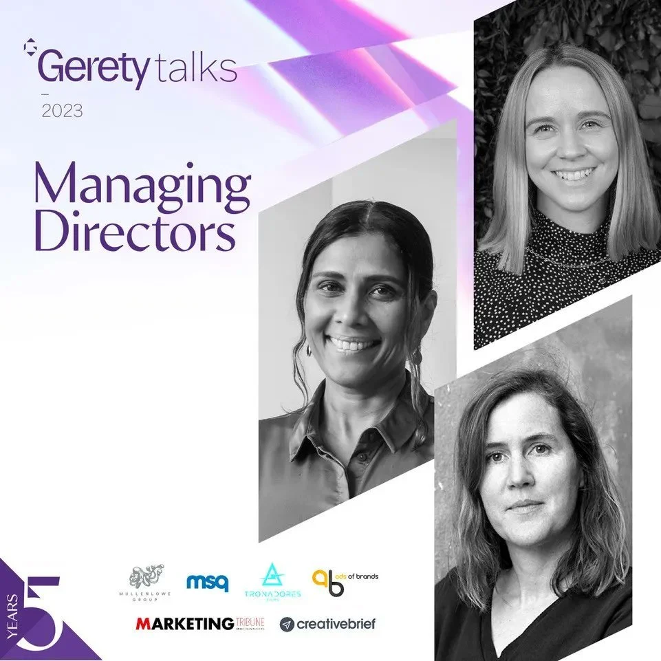 MD, Charlotte Wolfenden at the Gerety Managing Directors Talk