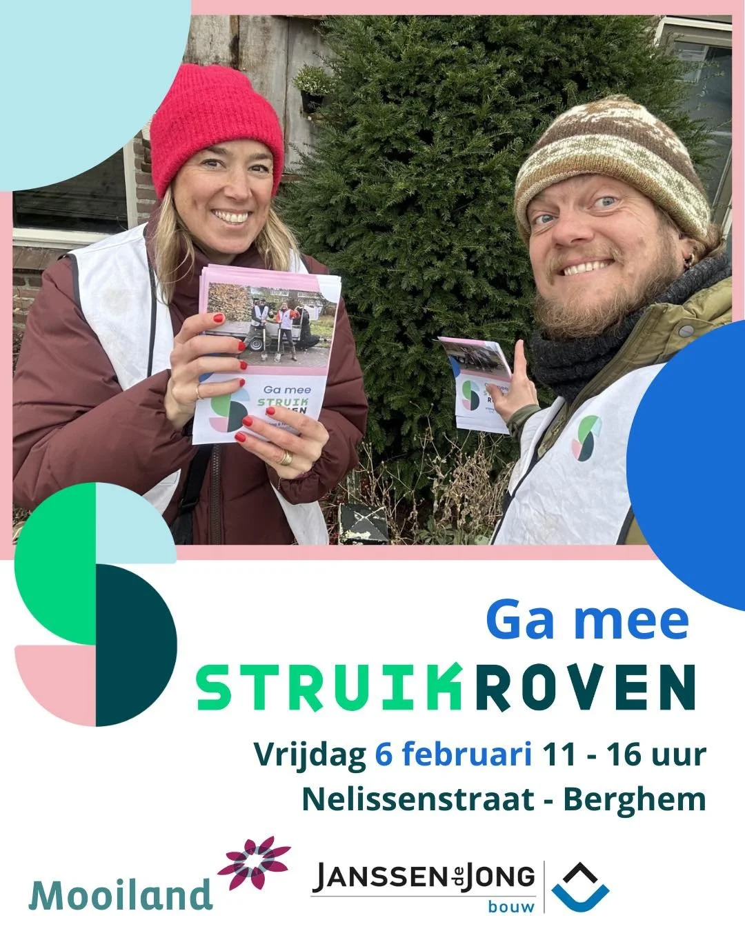 𝗚𝗮 𝗷𝗲 𝗺𝗲𝗲 𝗦𝘁𝗿𝘂𝗶𝗸𝗿𝗼𝘃𝗲𝗻 𝗺𝗲𝘁 𝗞𝗿𝗶𝘀𝘁𝗲𝗹 𝗲𝗻 𝗦𝘁𝗶𝗷𝗻 𝗶𝗻 𝗕𝗲𝗿𝗴𝗵𝗲𝗺? 

Op vrijdag 6 februari, van 11.00 tot 16.00 uur, redden we samen zoveel mogelijk planten en struiken die anders verloren zouden gaan door sloopwerkzaa