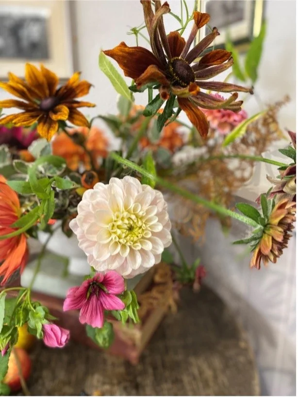 Septmeber flower arranging tiverton