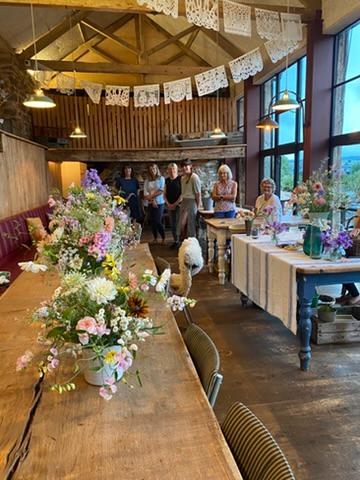 July flower arranging tiverton
