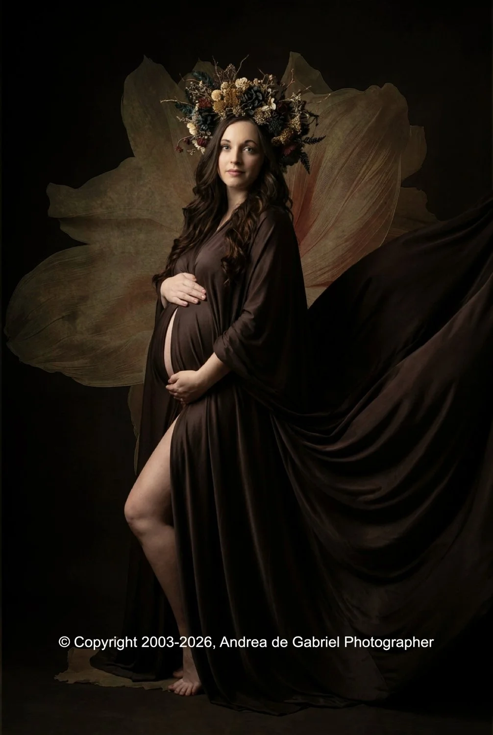 Fine Art Pregnancy Photography in Cornwall, by Andrea de Gabriel