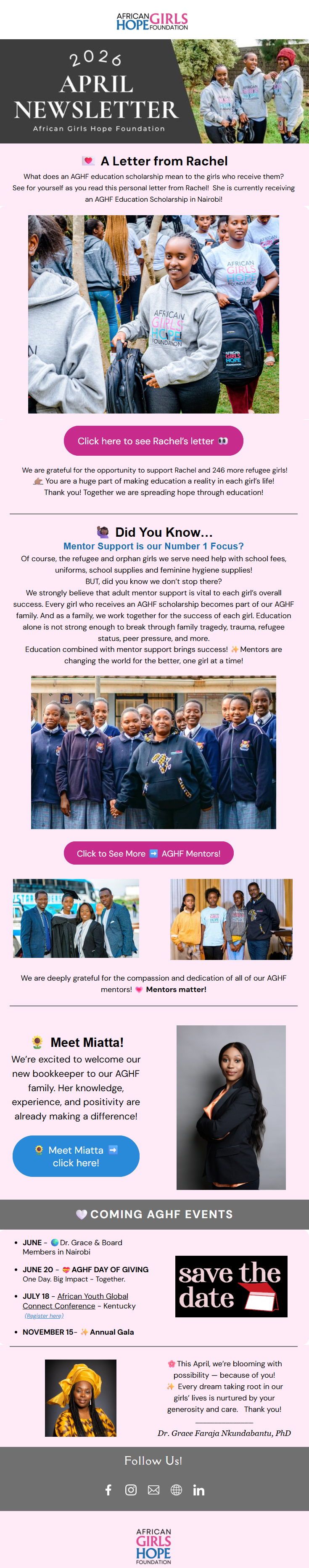 💌 A Letter from Rachel