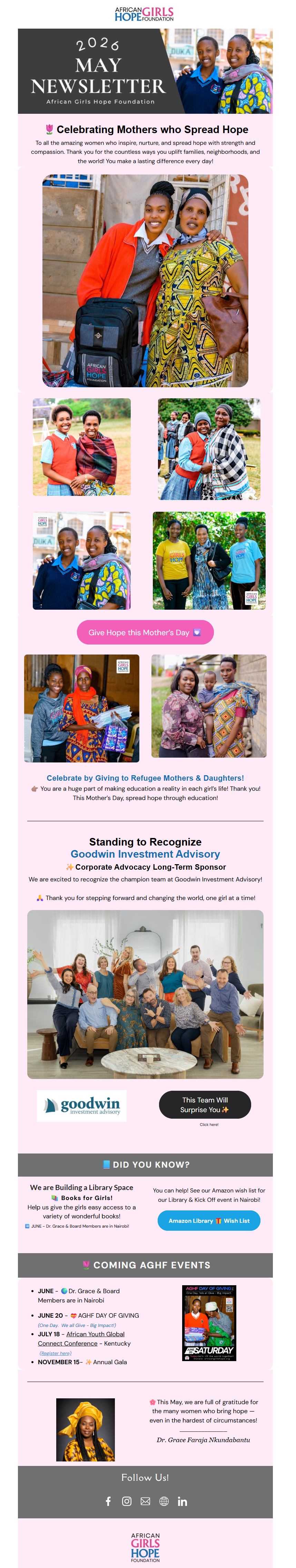 Celebrating Mothers who Spread Hope
