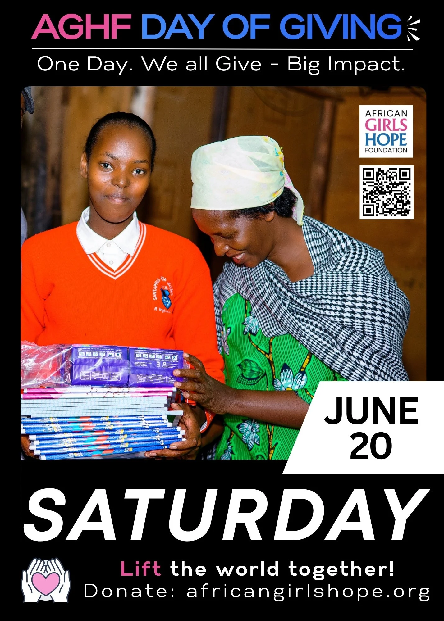 AGHF Day of Giving to African girls.