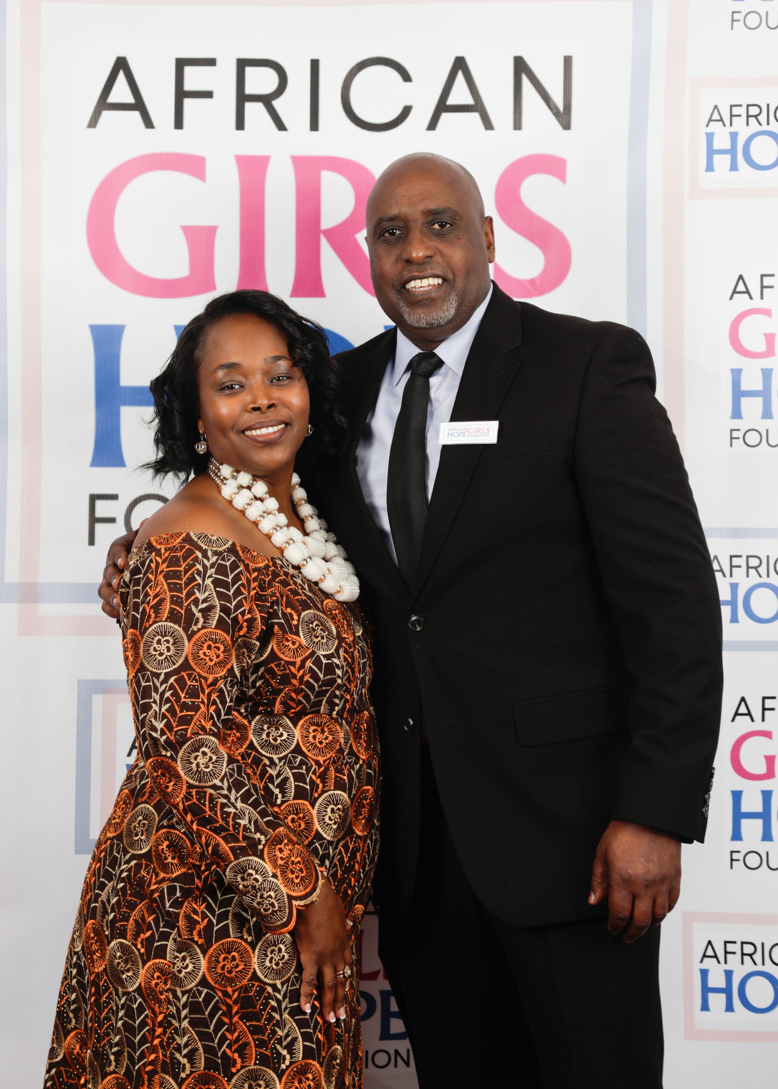 Dr. Grace Faraja and Denis Horaho, founder and co-founder of African Girls Hope Foundation.