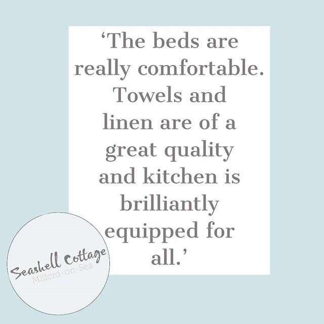 some lovely reviews for our holiday cottage in Milford-on-Sea... On our Airbnb page. You can search for 'seashell cottage milford' to see more details
.
.
.
.
.
#holidayletnewforest #holidaynewforest #accommodationnewforest #holidayletbythesea #holid