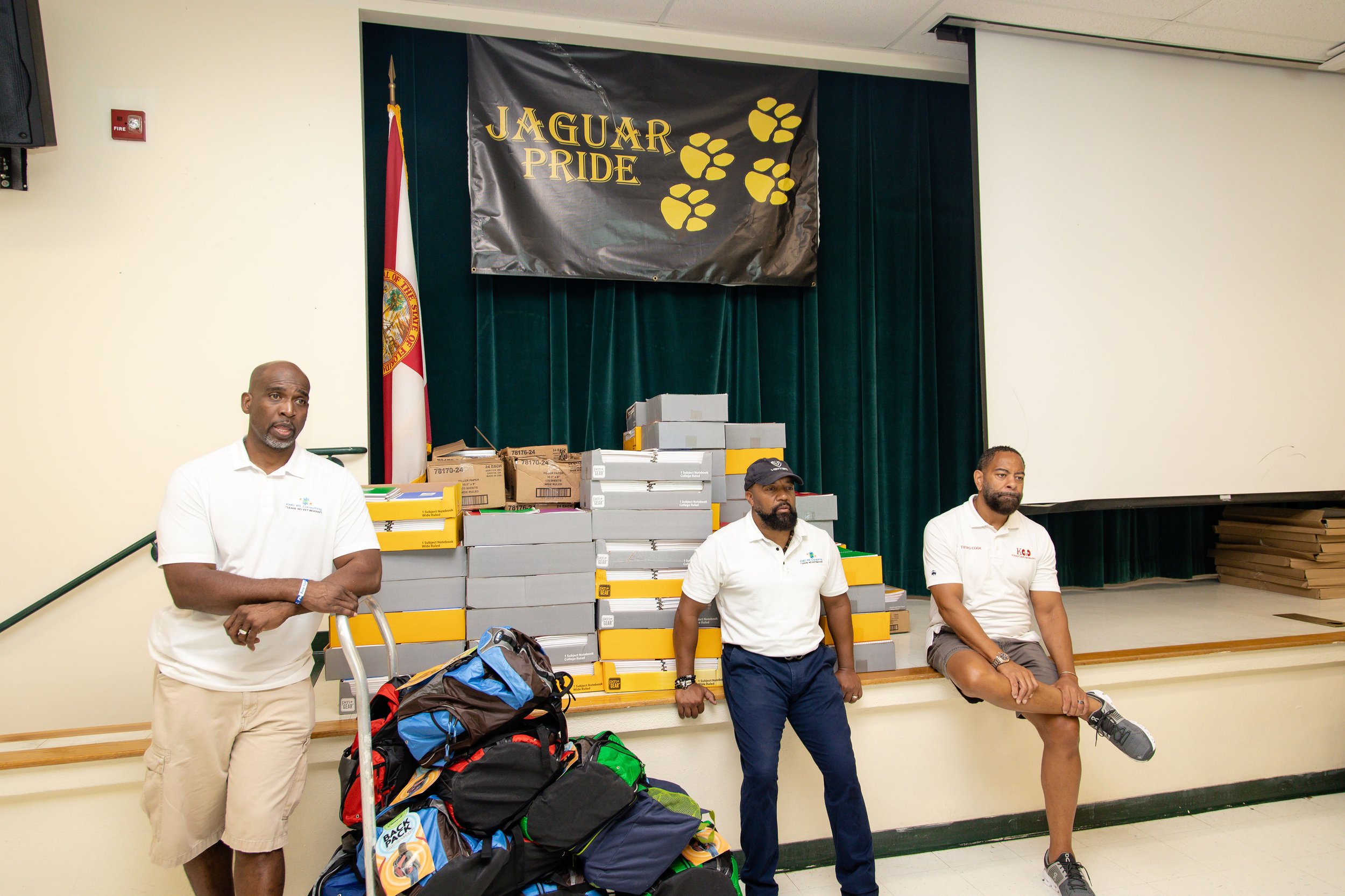 School supply donation to Jennings Middle School 2022