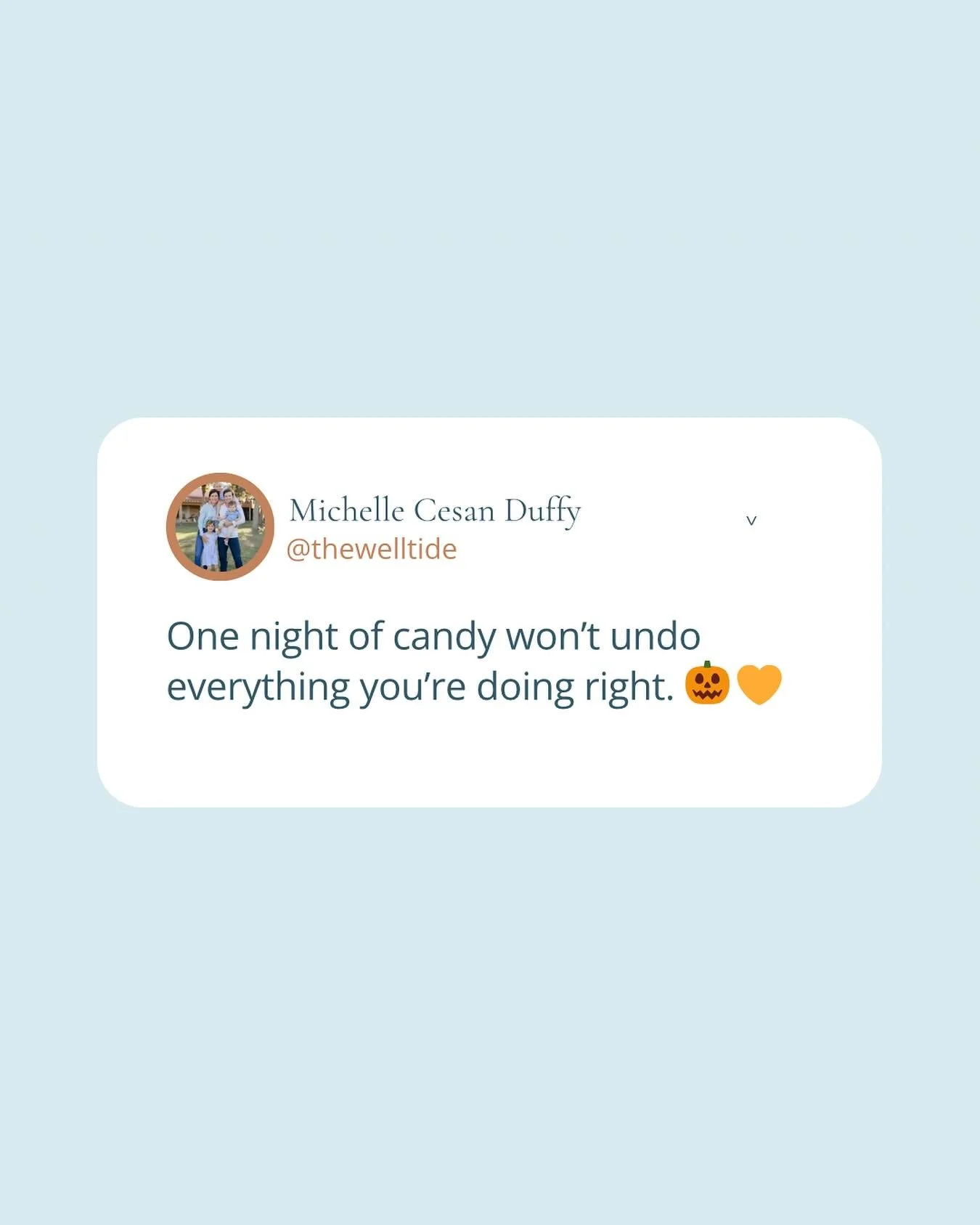 For the mom who needs to hear this: Halloween is one night. 🍬✨

So many of us stress about the candy.
The sugar.
The mood swings.
The inevitable crash after trick-or-treating.

Here&rsquo;s the truth: one day of candy won&rsquo;t undo all the nouris