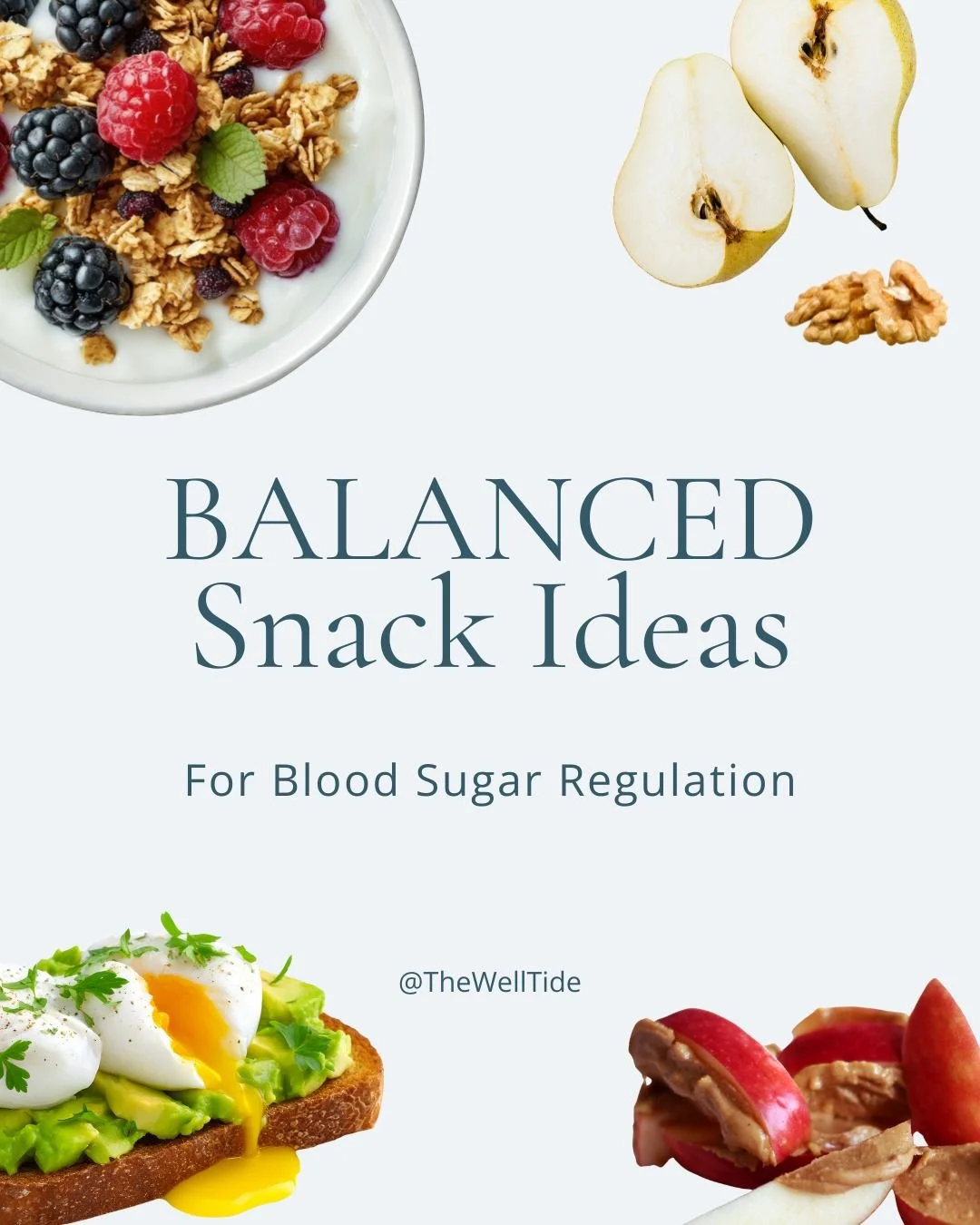 Balanced snacks can make a big difference in how you feel throughout the day. In fact, quick snack ideas are the number one request I get.

When you pair protein + fiber + healthy fats, your blood sugar remains stable, your energy lasts longer, and i