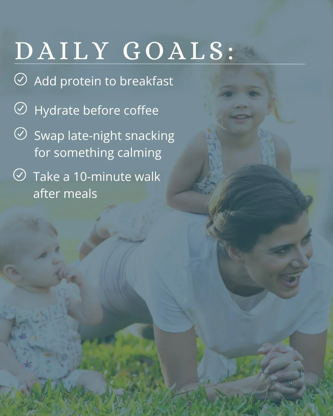Don't complicate it, just stack it! Add a healthy habit before or after something that you already do consistently. These are my top 4 favorites to start with:

1️⃣ Add protein to breakfast
It helps curb cravings, boost metabolism and stabilize energ