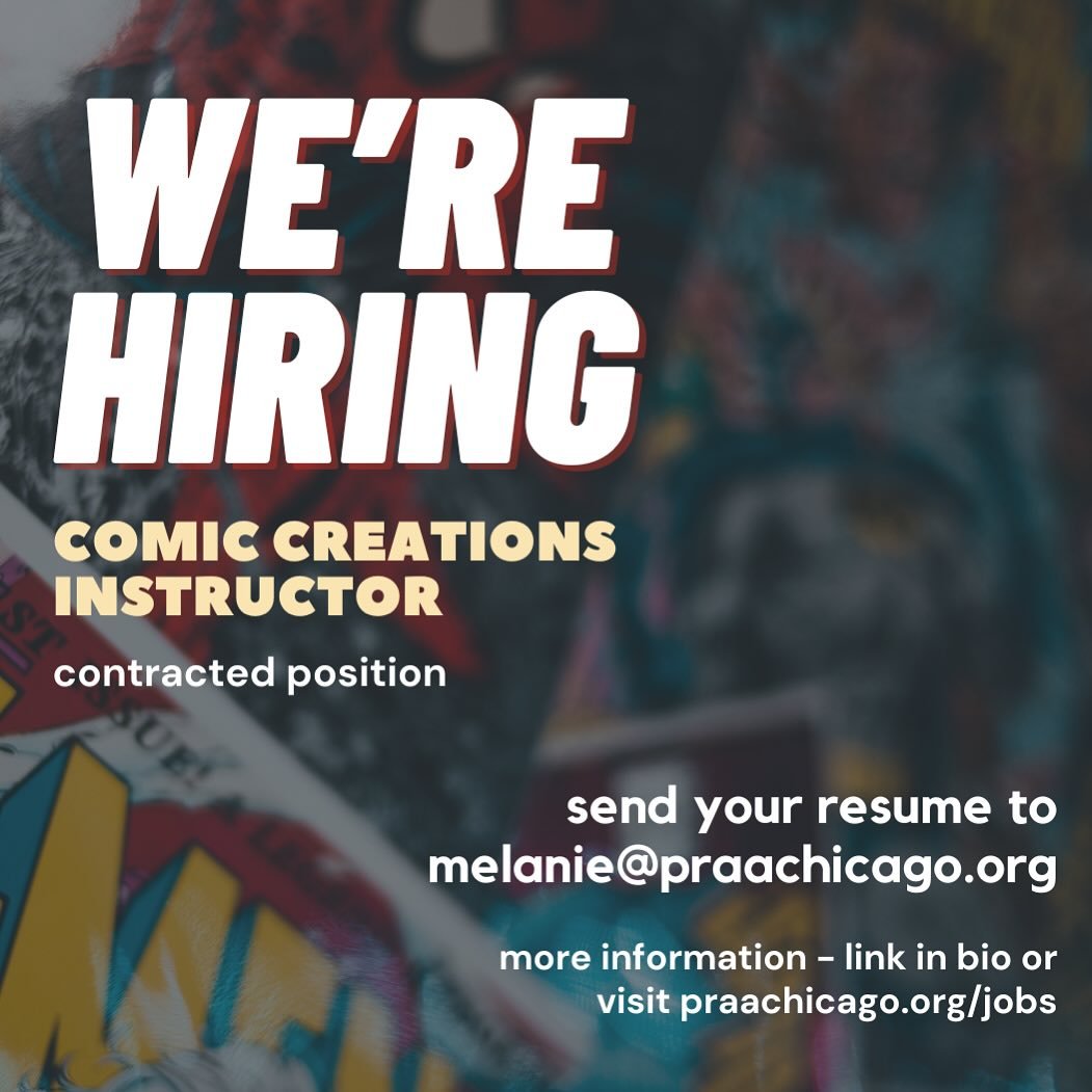 🎨📢 Are you passionate about comic art and love inspiring young artists? The Puerto Rican Arts Alliance is looking for a talented instructor to lead our Comic Creations class&mdash;a brand-new addition to our Studio Arts Program!

This 10-week cours