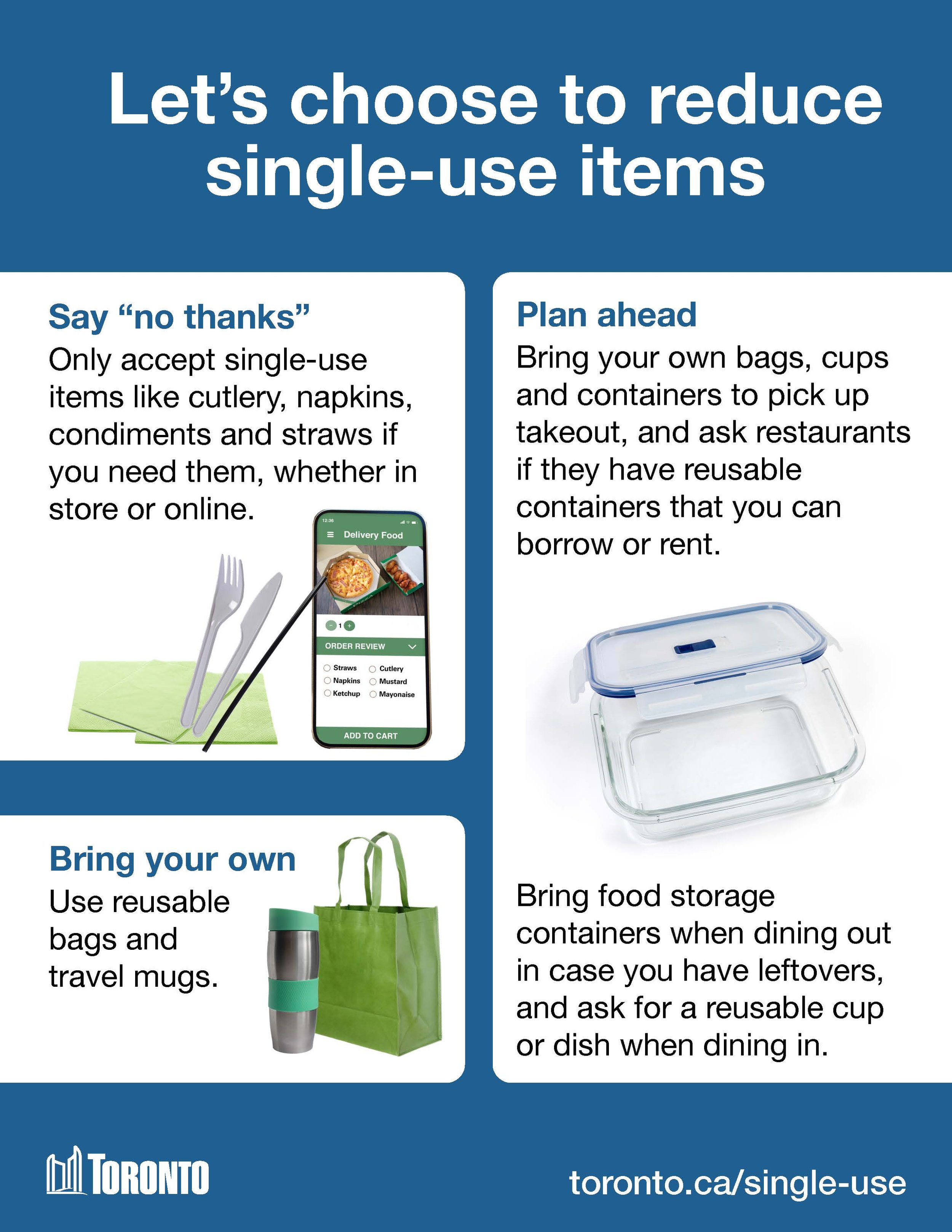 Let's choose to reduce single-use items