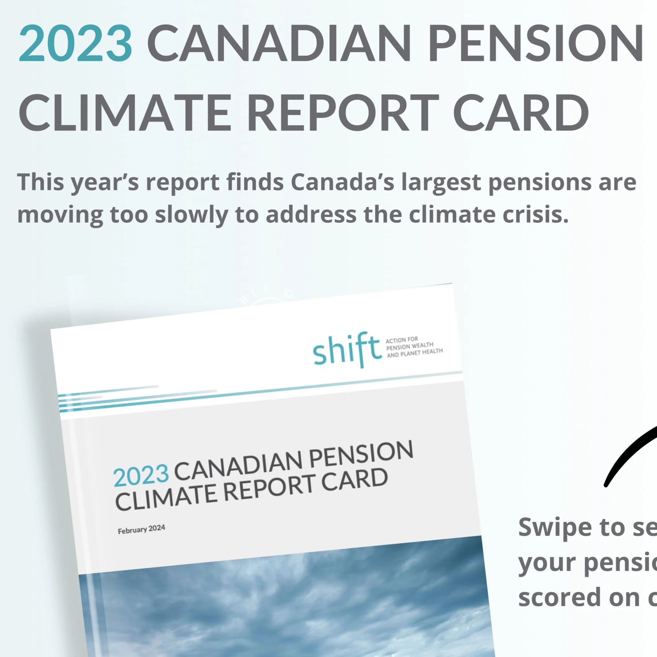 SHIFT: 2023 Canadian Pension Climate Report Card