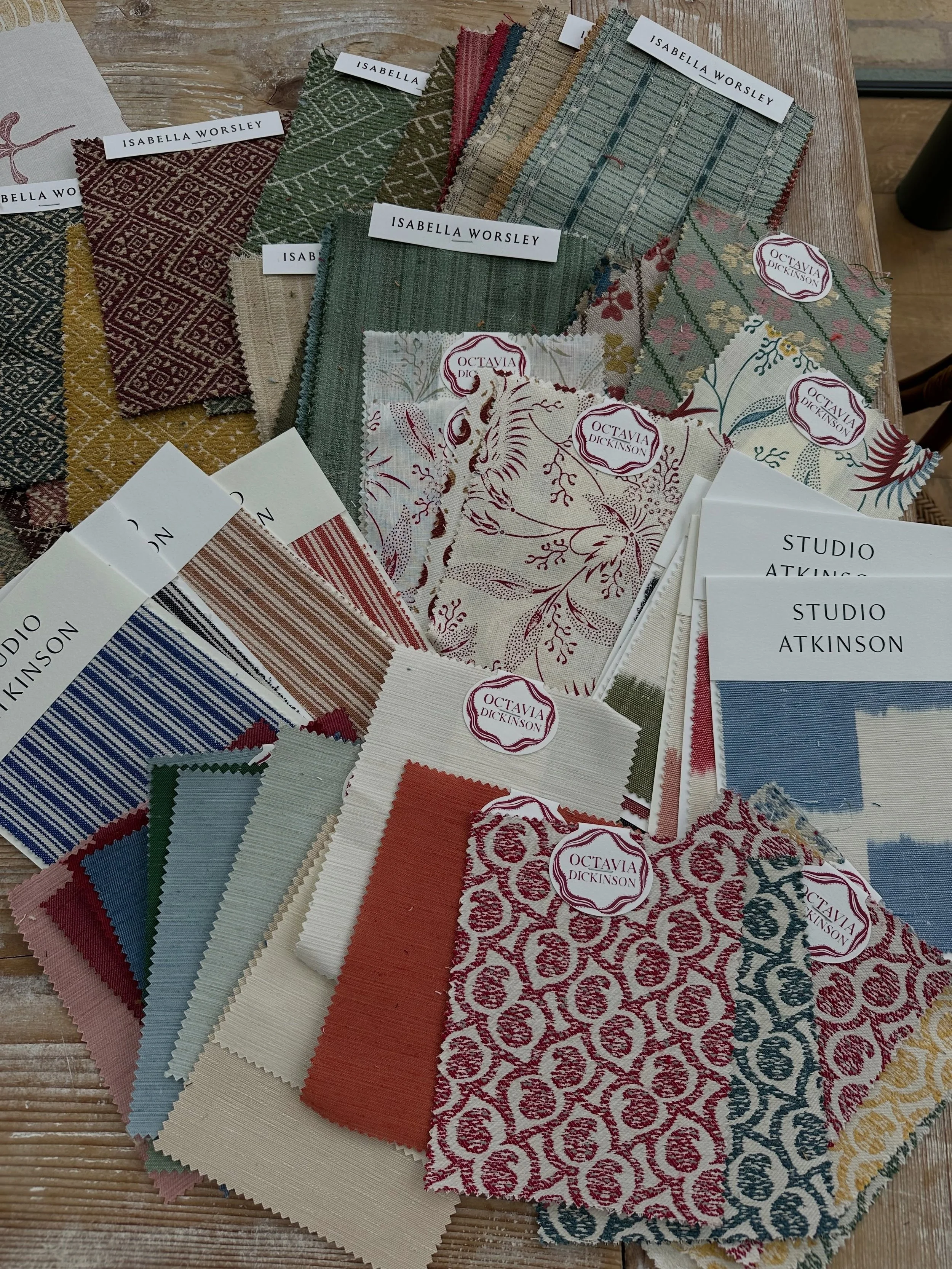 We are launching a new service!

STUDIO FABRIC CONSULTATIONS in our Bath studio.

One of the things I love most about interior design is helping clients choose fabrics. They have the power to completely transform a room, but they can also be a signif