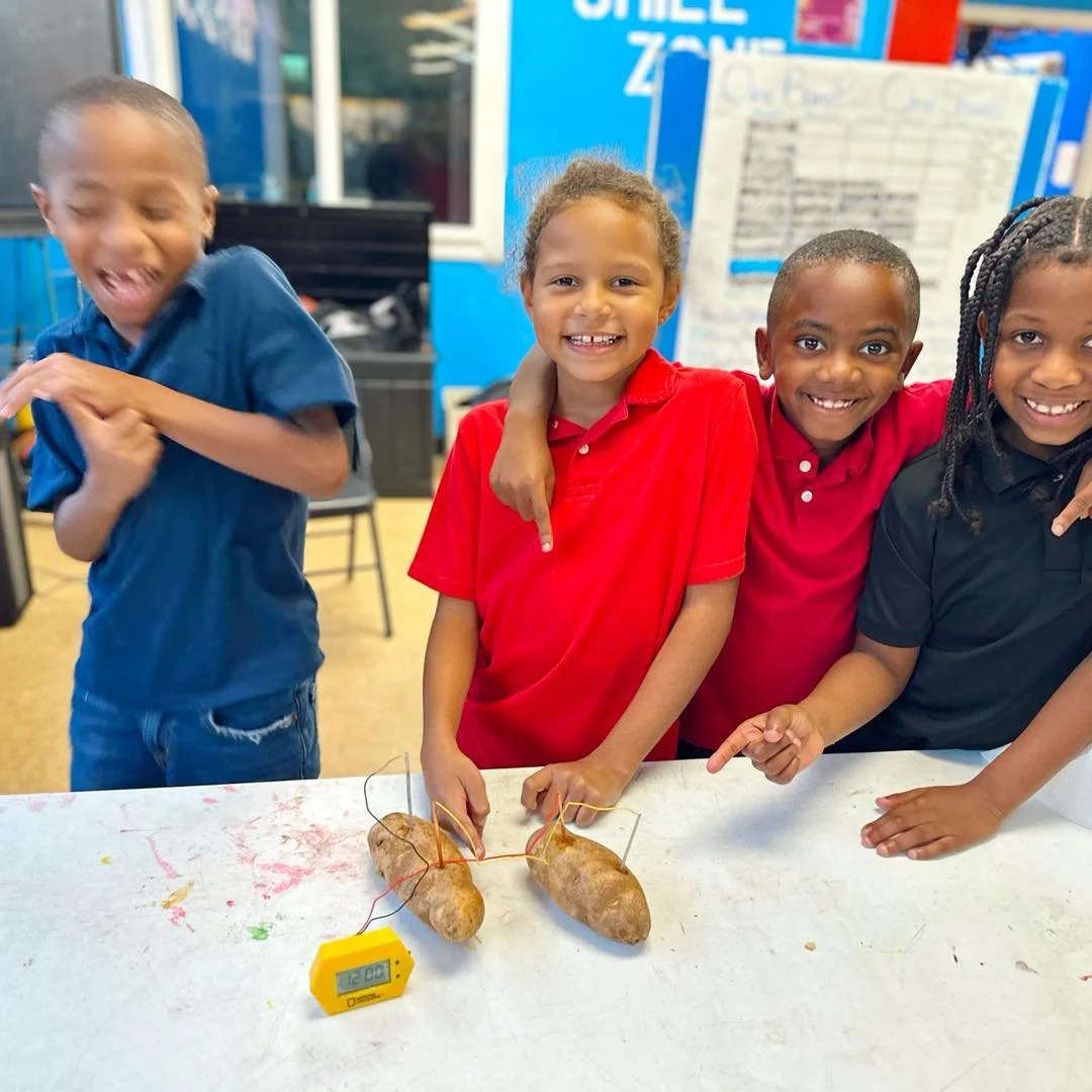 Science meets spuds! 🧪🥔
Our members got hands-on with a fun STEM experiment using potatoes, learning how electricity and curiosity go hand in hand. ⚡️💡