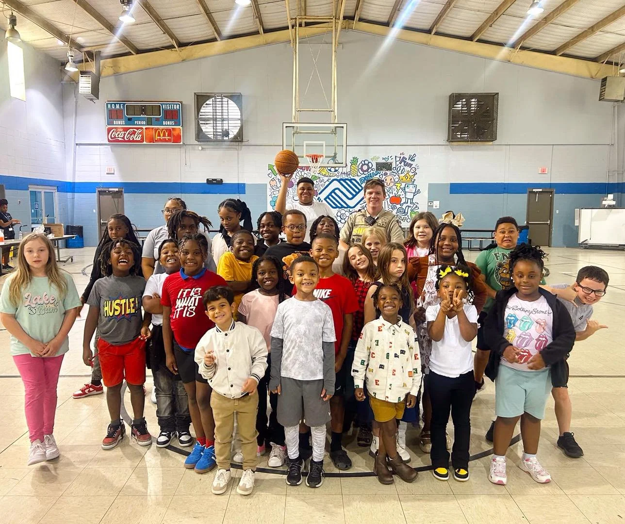 A huge thank you to Sheriff Samms for visiting our Evergreen Unit! 💙 👮&zwj;♂️

We&rsquo;re so grateful for community partners who take time to inspire and connect with our kids!