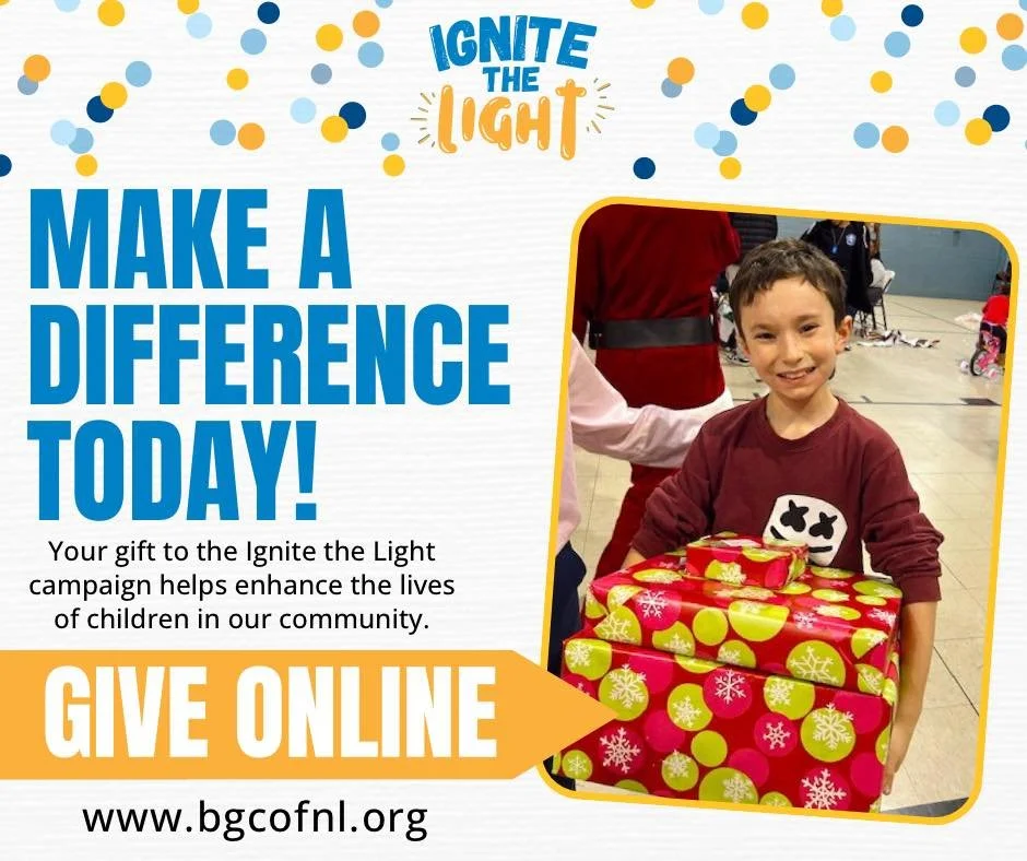 As we give thanks this week, we celebrate the generational light families like Ashliee and David bring to our Club. ✨
Your support helps us keep that light shining for years to come.
👉 Give online at bgcofnl.org/spread-joy