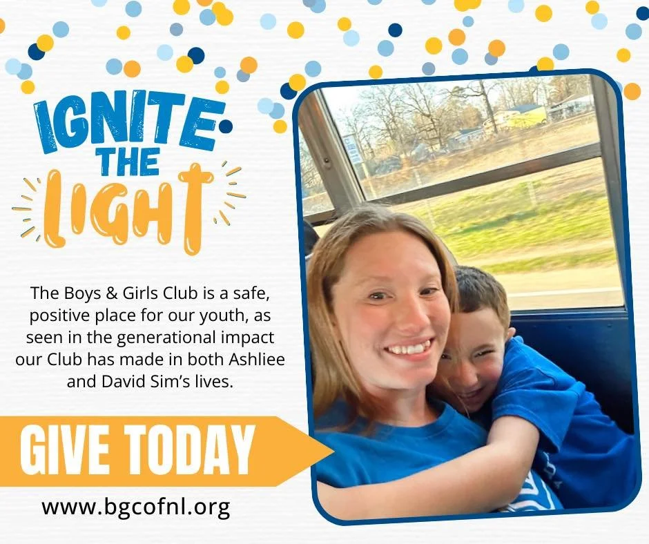 Generations of Club kids. One powerful story. 💙
Your support helps us ignite the light in more bright young lives.

Give today at www.bgcofnl.org/spread-joy