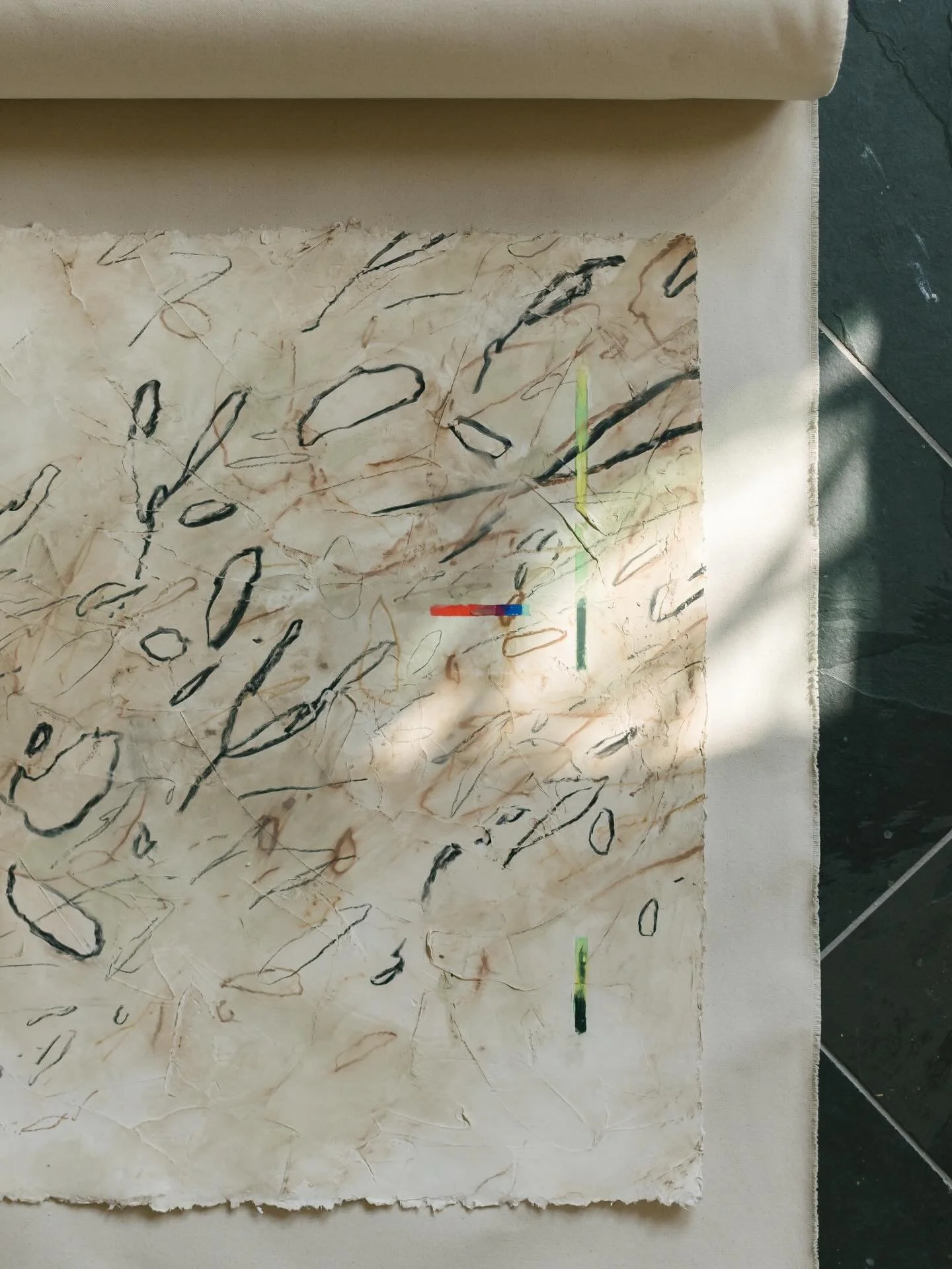 My first fine art collection of 2026 drops this Thursday, March 5th at 10am CST. Join the mailing list for a sneak peek of the collection before it goes live. Link in bio. 

&ldquo;Glimmer Trois: a push + pull of faint organic fragments&rdquo; will c