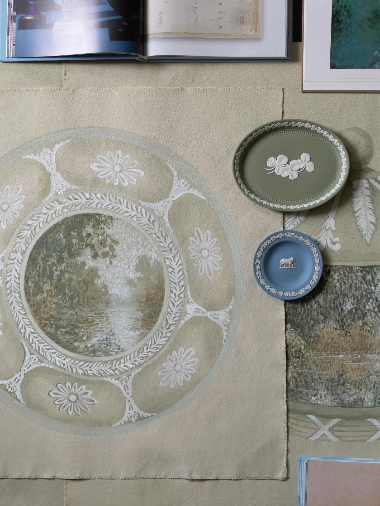 New work is slowly coming together in my studio. I have taken the past few weeks to start three new works, all unfinished at the moment. 

I don&rsquo;t usually share works in progress here, but wanted to let you in on what&rsquo;s slowly turning int