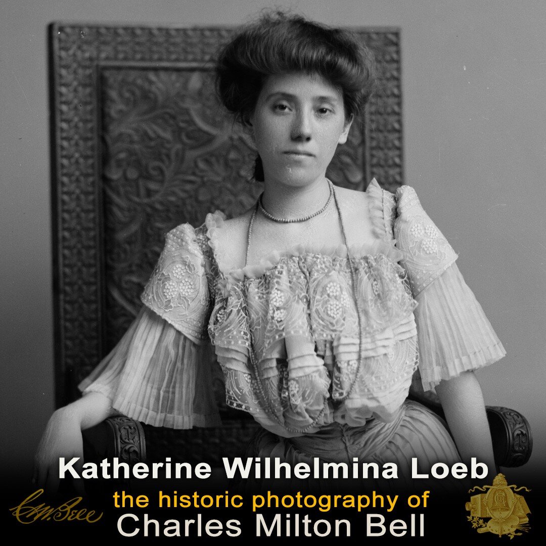 She was born Catharine Dorr in 1877. She married William Loeb, Jr., personal secretary to Theodore Roosevelt. She would have one son, William III, and died in 1968.  Learn more about Charles Milton Bell's D.C. studio visitors @cmbellstudio #historicp