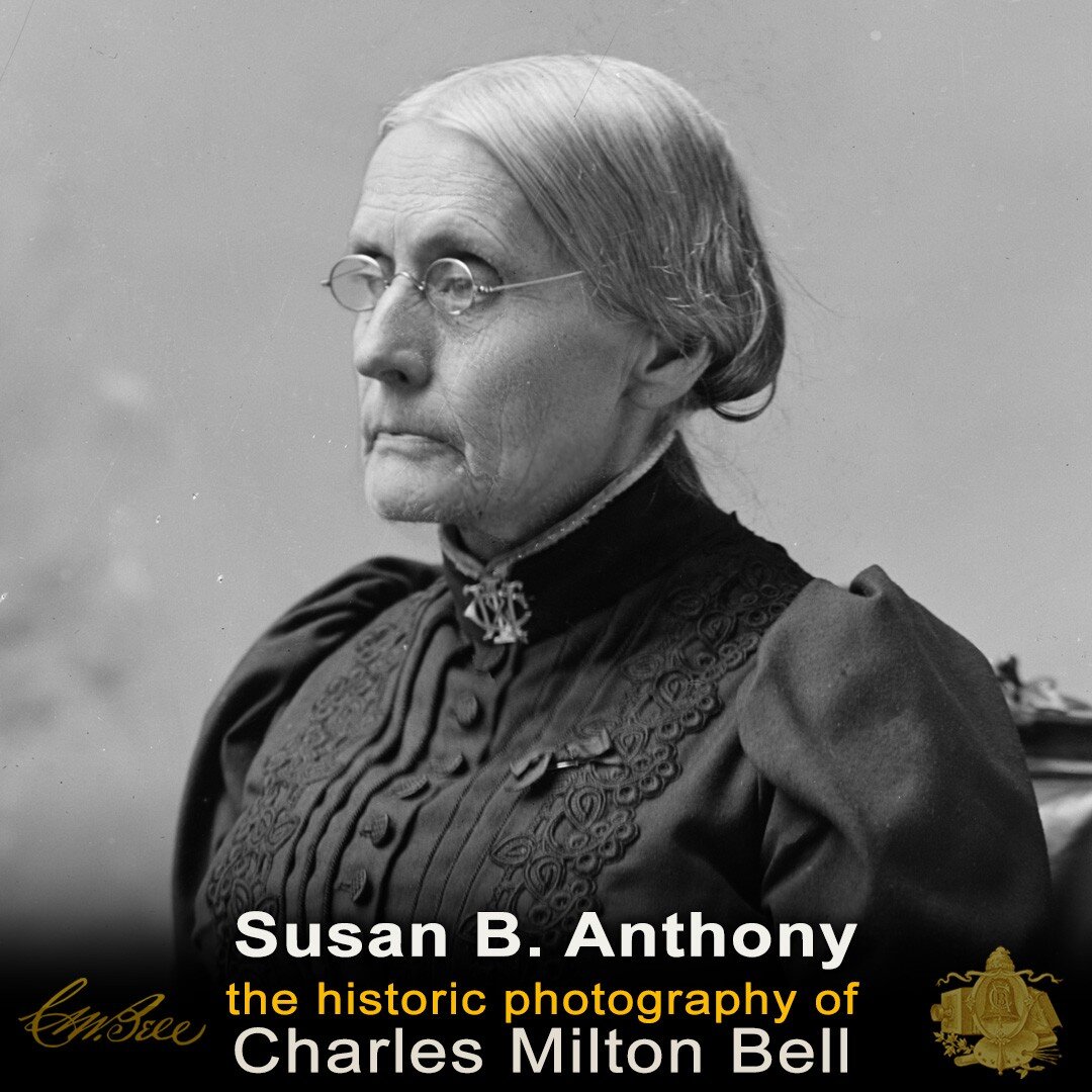 In commemoration of Women's History Month on the anniversary of her death, March 13, 1906, we share this C.M. Bell photograph of Susan B. Anthony. She visited Bell's Washington D.C. studio in 1891. Born in 1820 and raised in the Quaker tradition, she