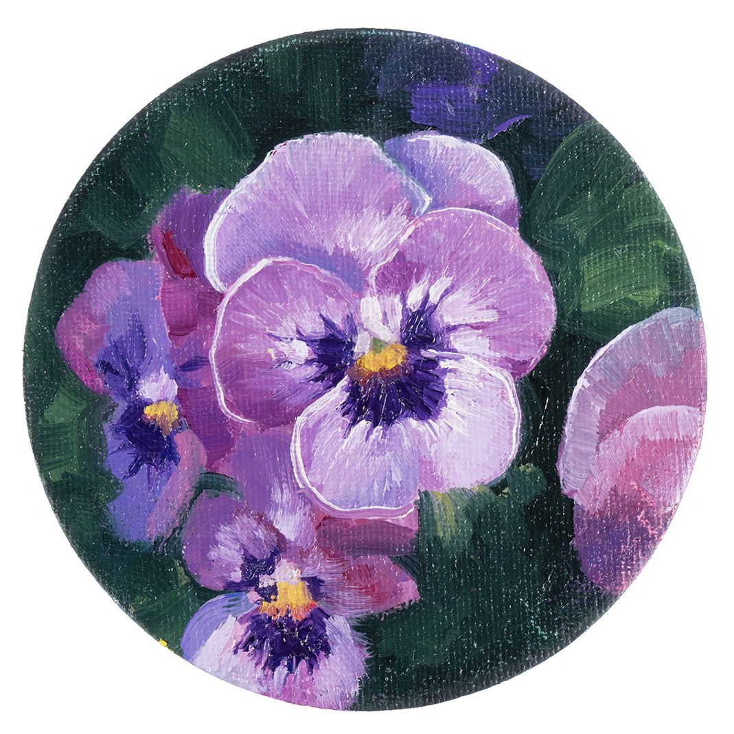 Purple Pansies