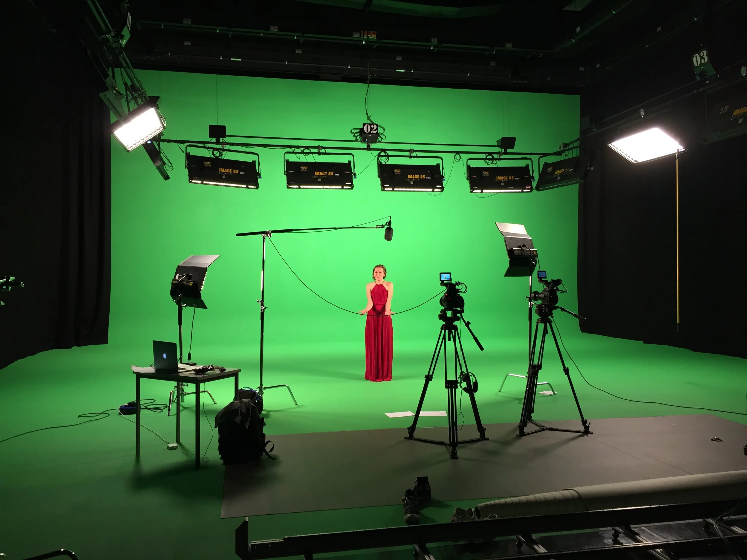 Medea - green screen set up